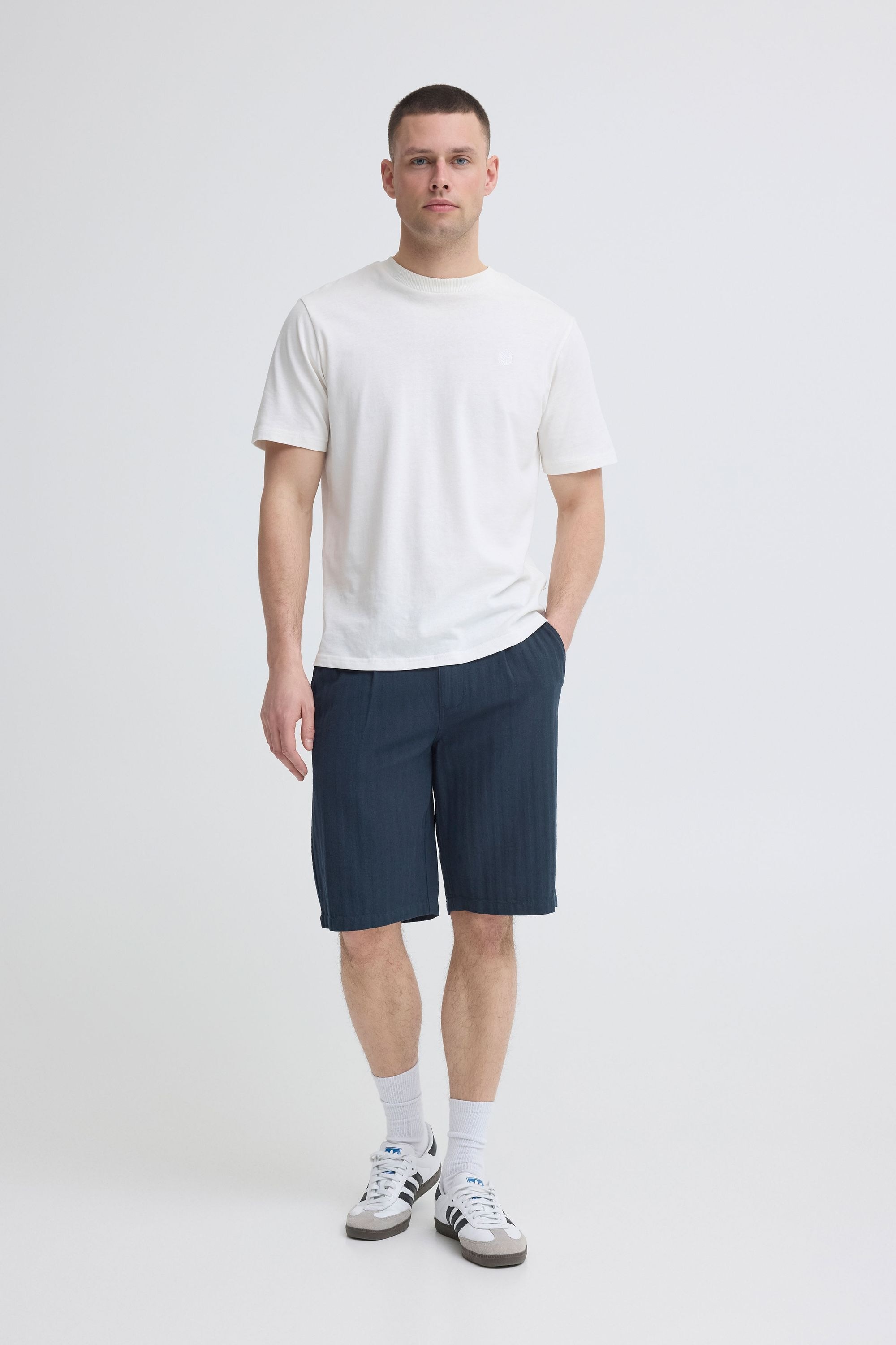 Blend Chinoshorts »Chinoshorts BHMorgan Linen Mix Pleated«