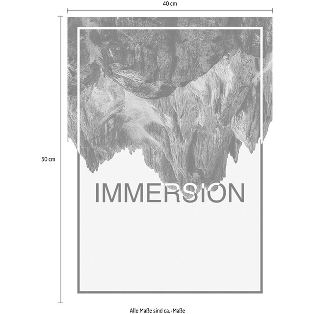 Komar Poster »Immersion Blue«, Abstrakt-Sprüche & Texte, (1 St.),  Kinderzimmer, Schlafzimmer, Wohnzimmer online kaufen | mit 3 Jahren XXL  Garantie
