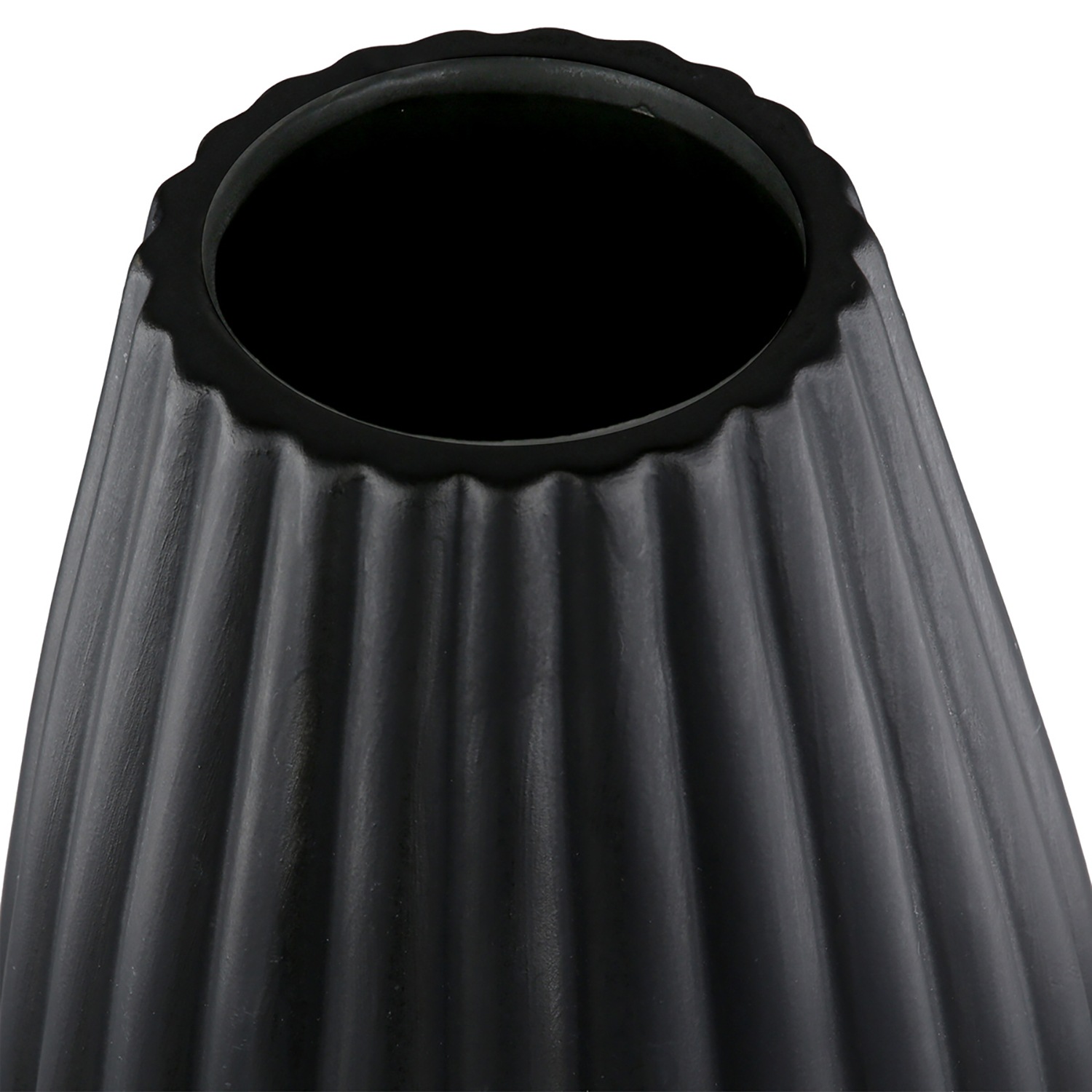 Casablanca by Gilde Tischvase »2tlg. Set Vase Piega schwarz H.17 cm«, (1 St.)