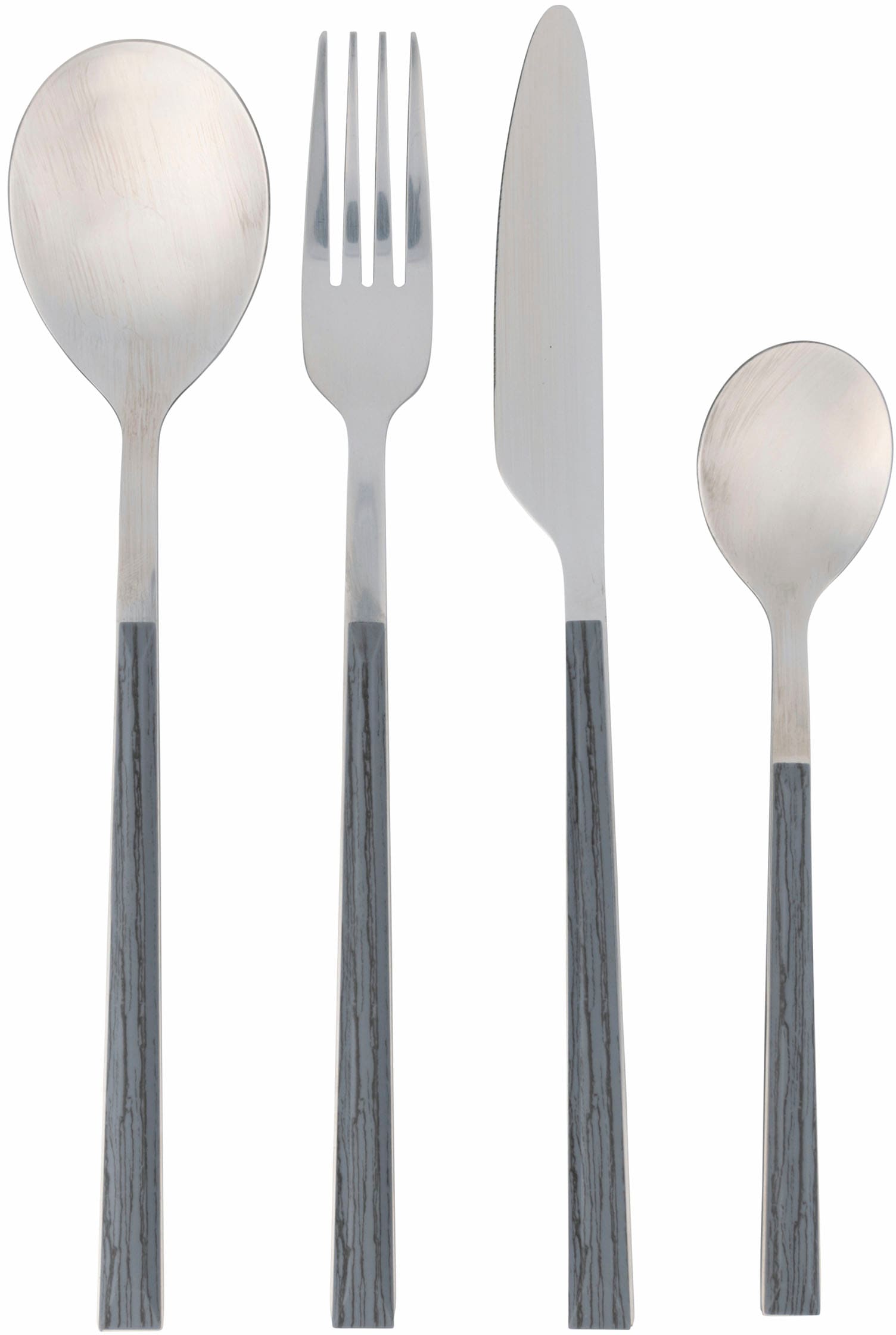 Villa d'Este Besteck-Set »Copenaghen Silber«, (Set, 24 tlg.), Essbesteck-Set