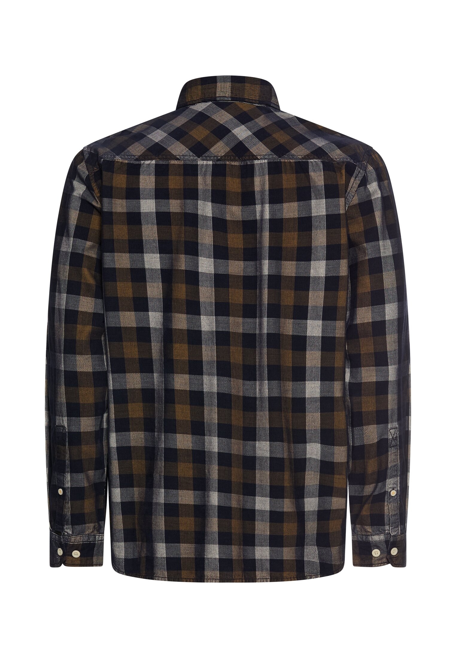 camel active Karohemd , langarm, mit Button-Down-Kragen
