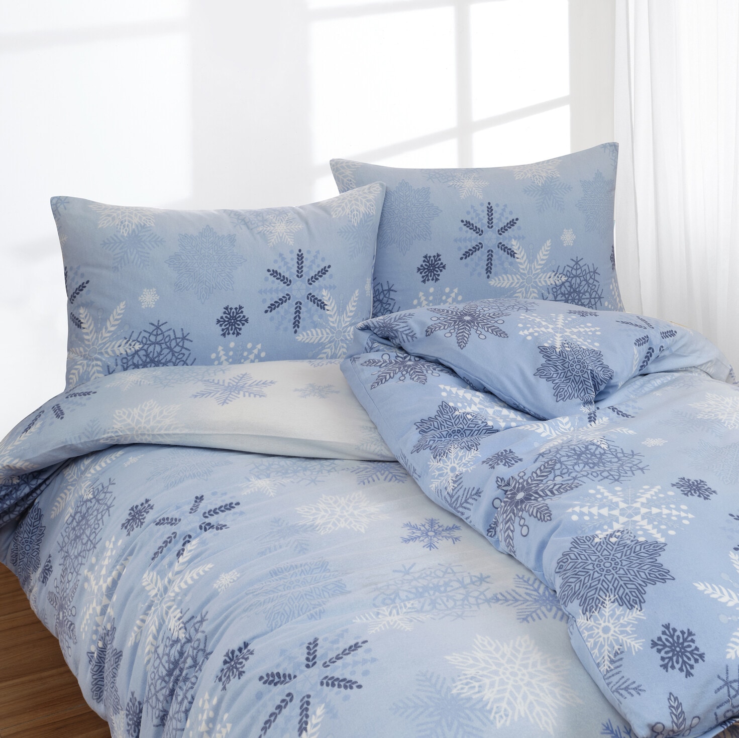 Florella Bettwäsche »Eiskristall, Flausch-Flanell, Baumwolle«
