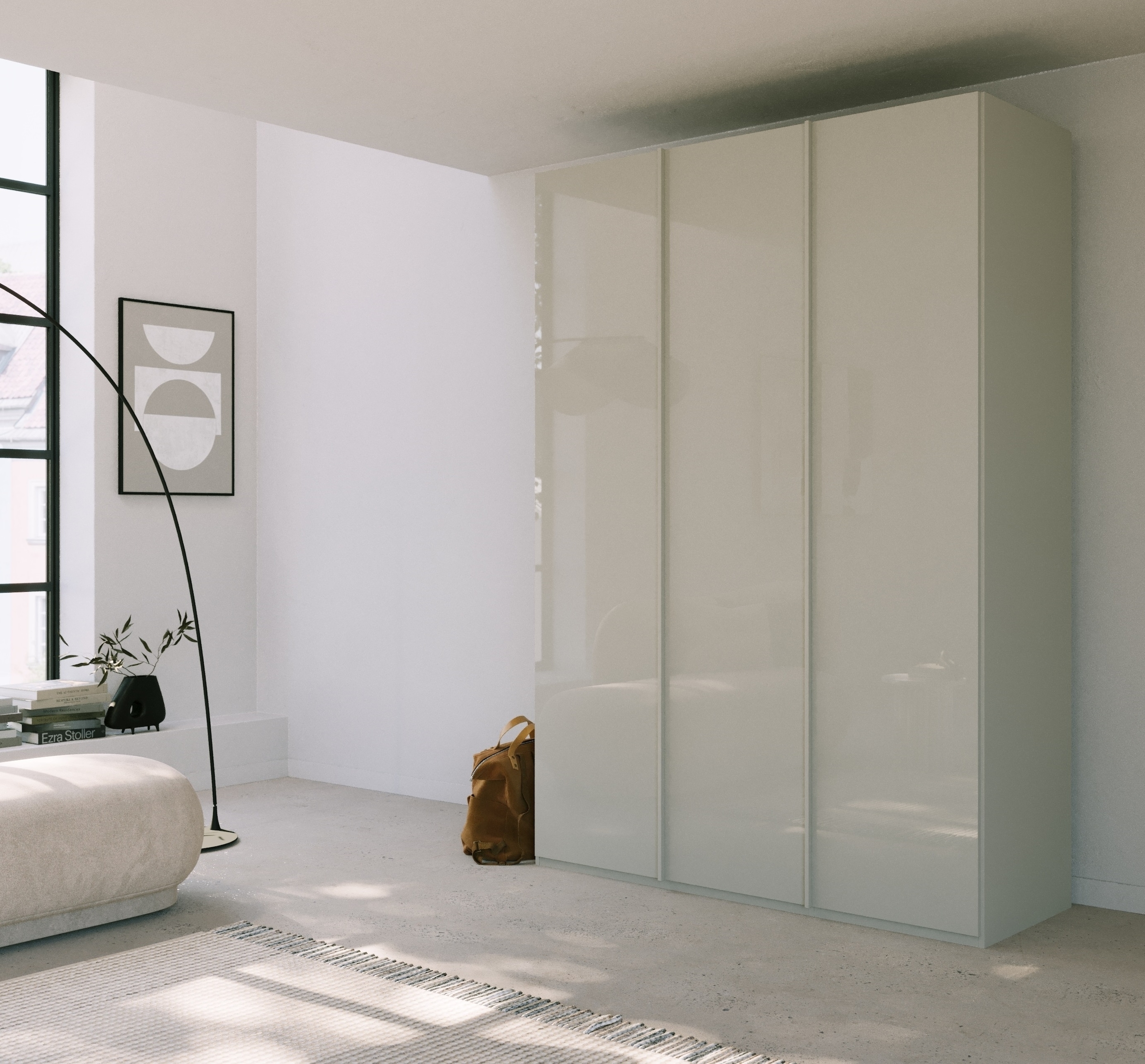 rauch Drehtürenschrank »Skat Meridian« Glasfront, inkl. Innenspiegel und 4 Innenschubladen