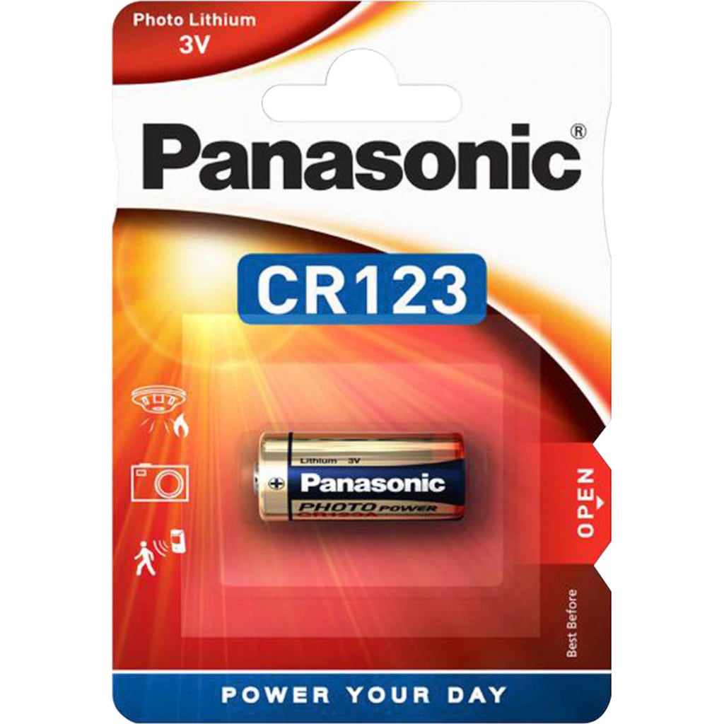 Panasonic Batterie »Cylindrical Lithium - CR123«, 3 V