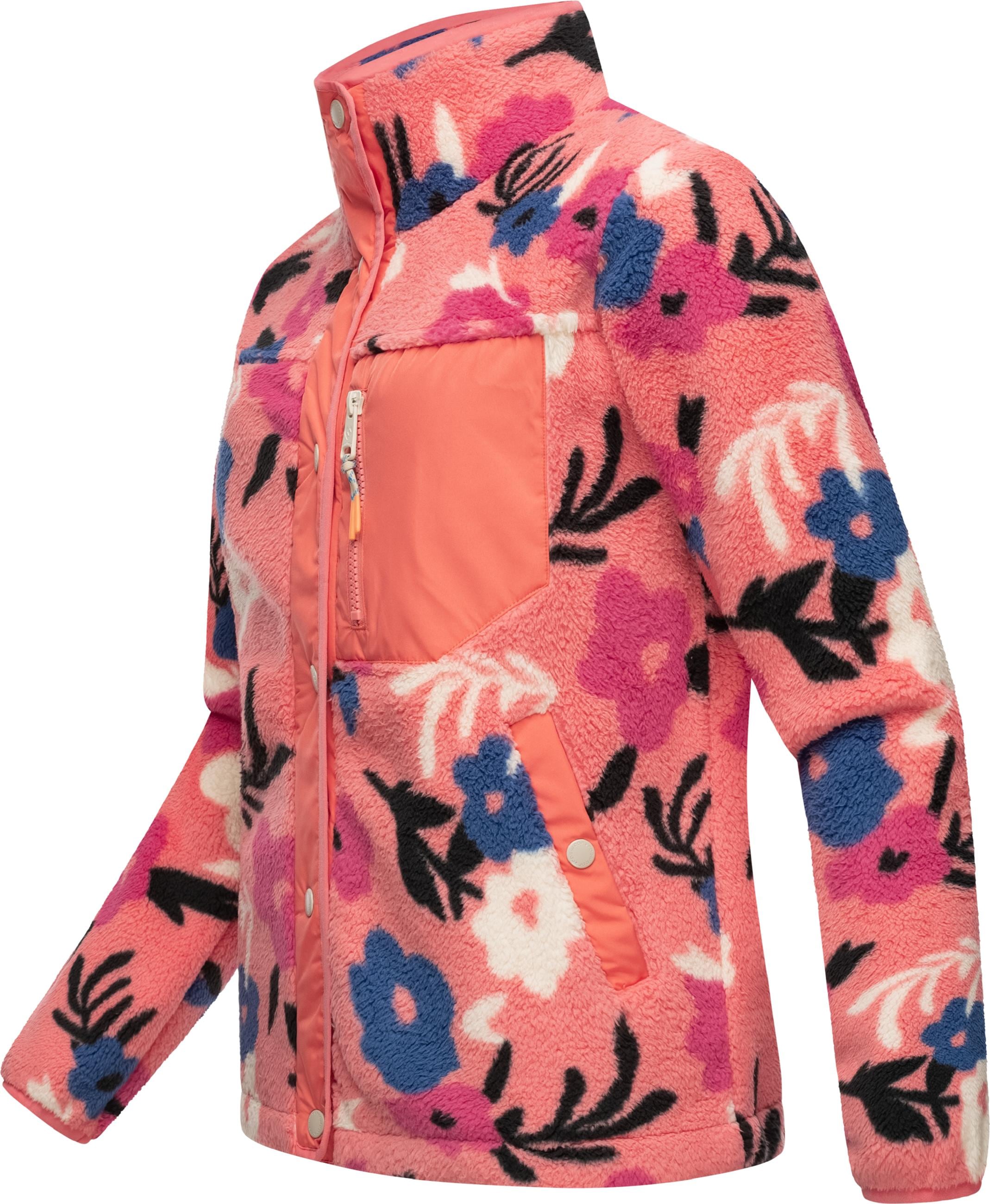Ragwear Kapuzensweatjacke »Plüschjacke Appopis Print«