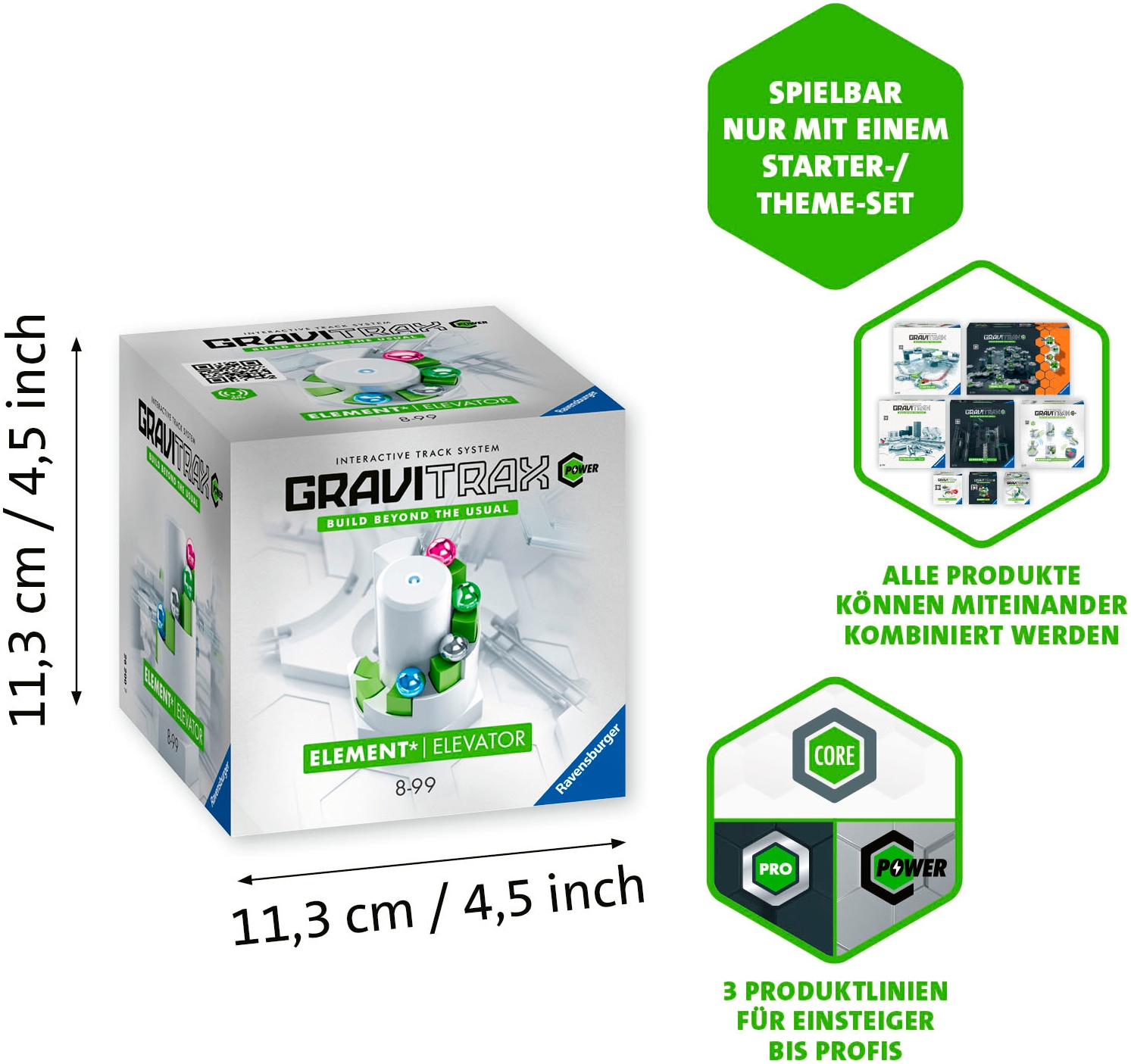 Ravensburger Kugelbahn-Bausatz »GraviTrax Power Elevator« Made in Europe