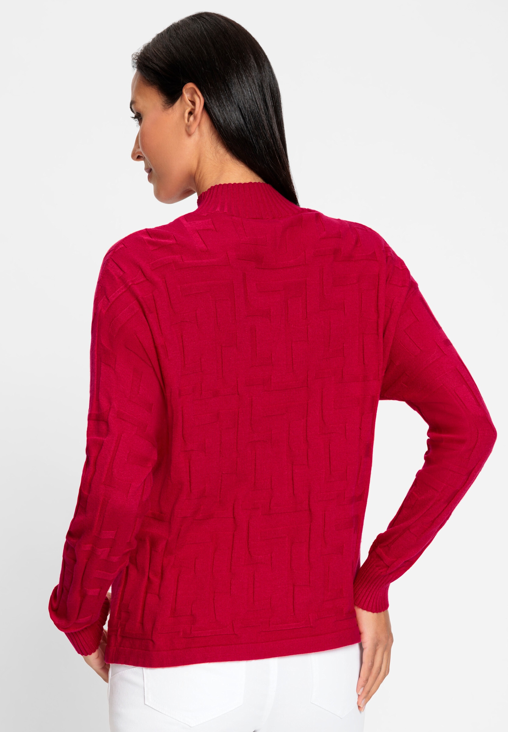 heine Strickpullover »Jacquard-Pullover Jacquardpullover in 3-D-Optik gemustert«