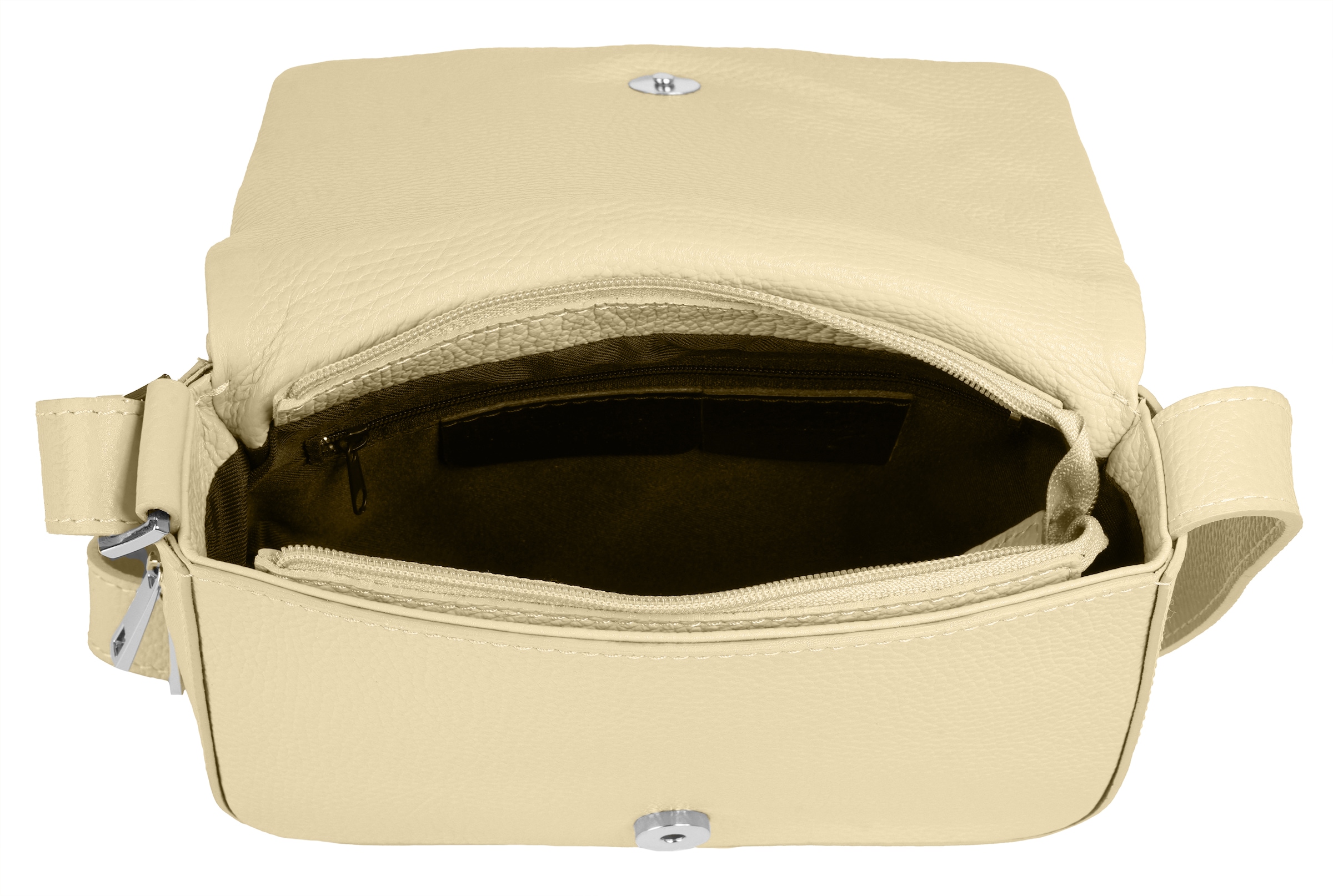 Cluty Henkeltasche, echt Leder, Made in Italy