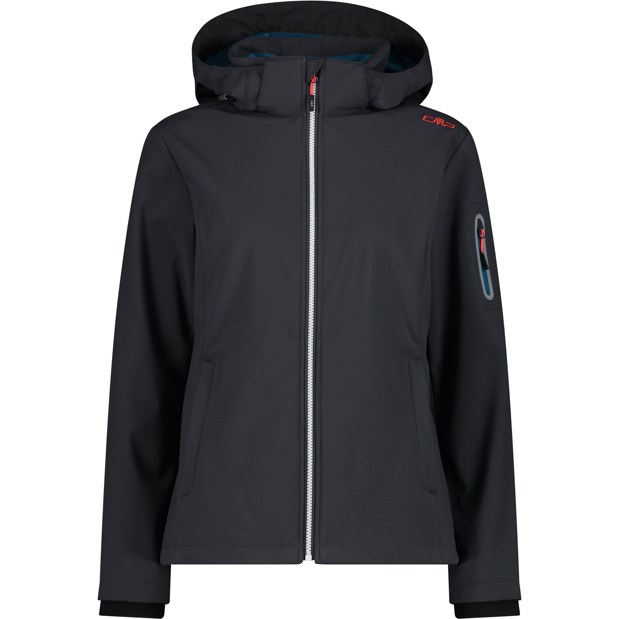 CMP Softshelljacke »WOMAN JACKET ZIP HOOD«, (1 St.), Wärmend & wind- & wasserabweisend