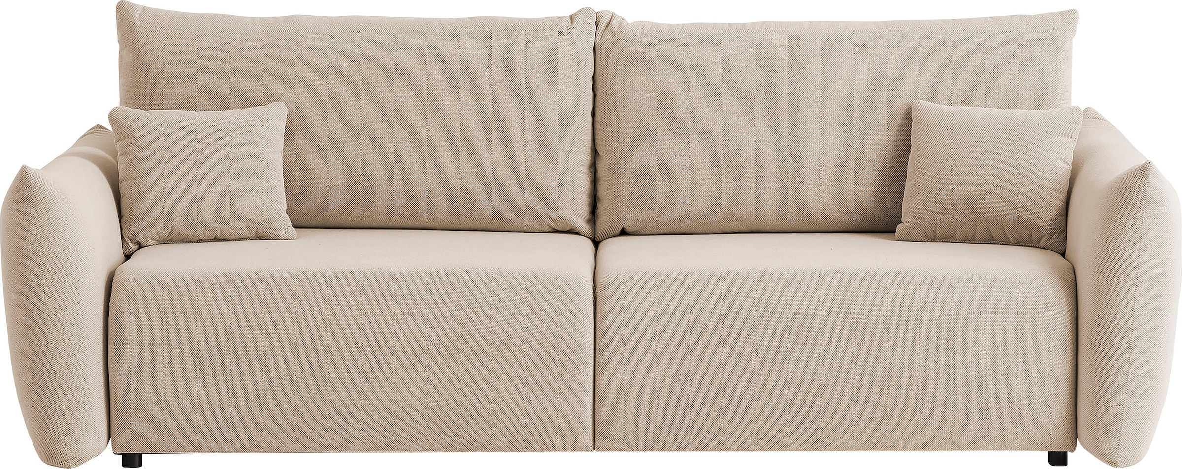 INOSIGN 3-Sitzer »MAVAS Schlafsofa mit Bettkasten« ca.240/108cm (Liegefläche 212/145 cm), Cord, Chenille, Struktur