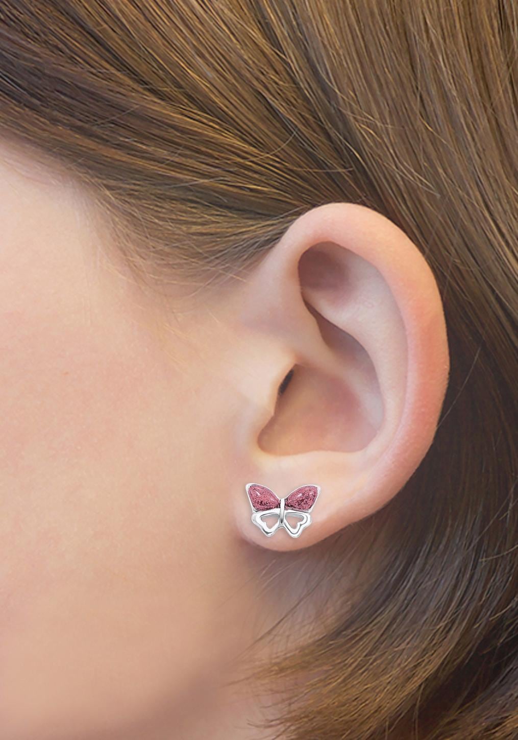 Amor Paar Ohrstecker »Schmetterling«