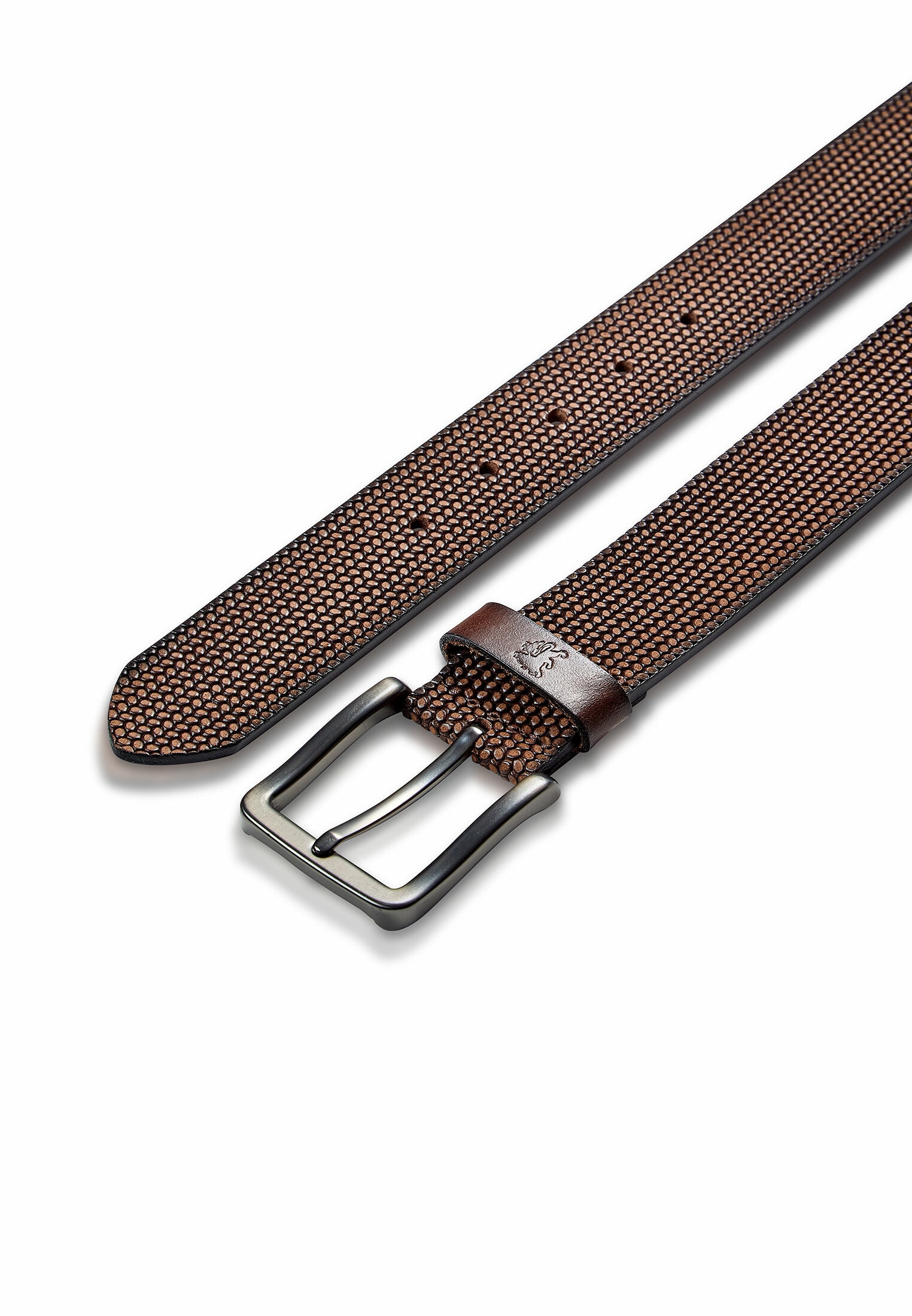 LERROS Ledergürtel »Gürtel *Lewis* aus geprägtem Büffelleder«