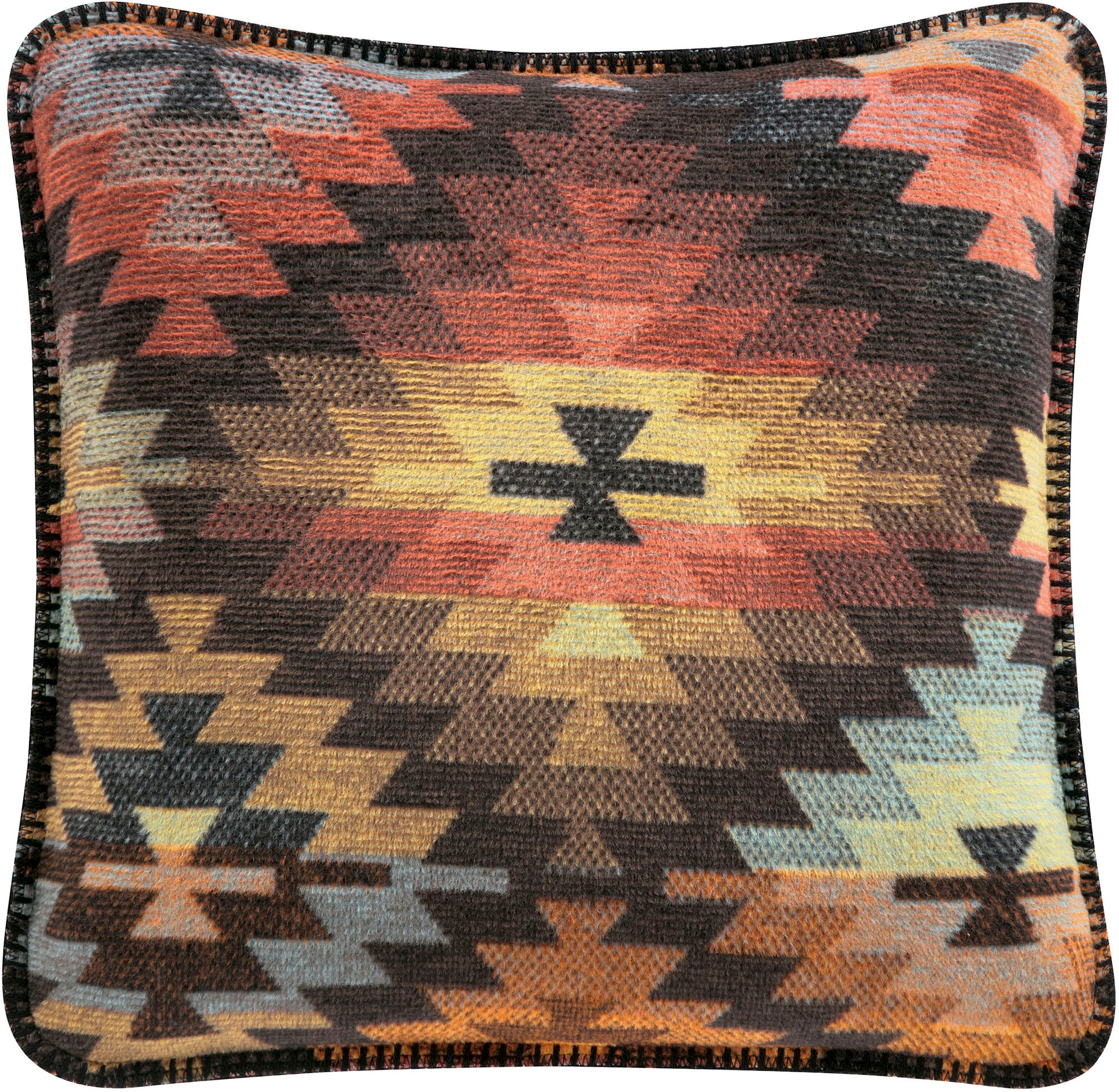 Biederlack Dekokissen »Nomad« markantes Ikat-Dessin