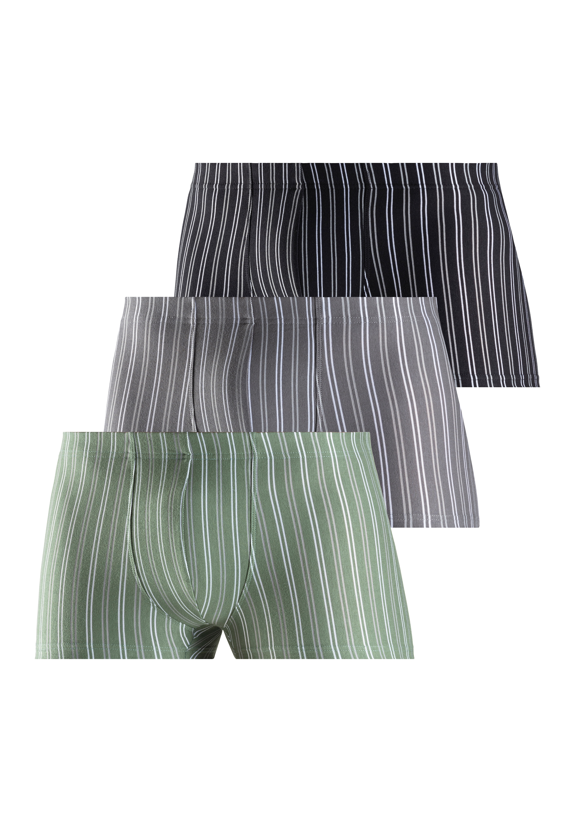le jogger® Boxer »Boxershorts für Herren«, (Packung, 3 St.), mit garngefärbten Streifen