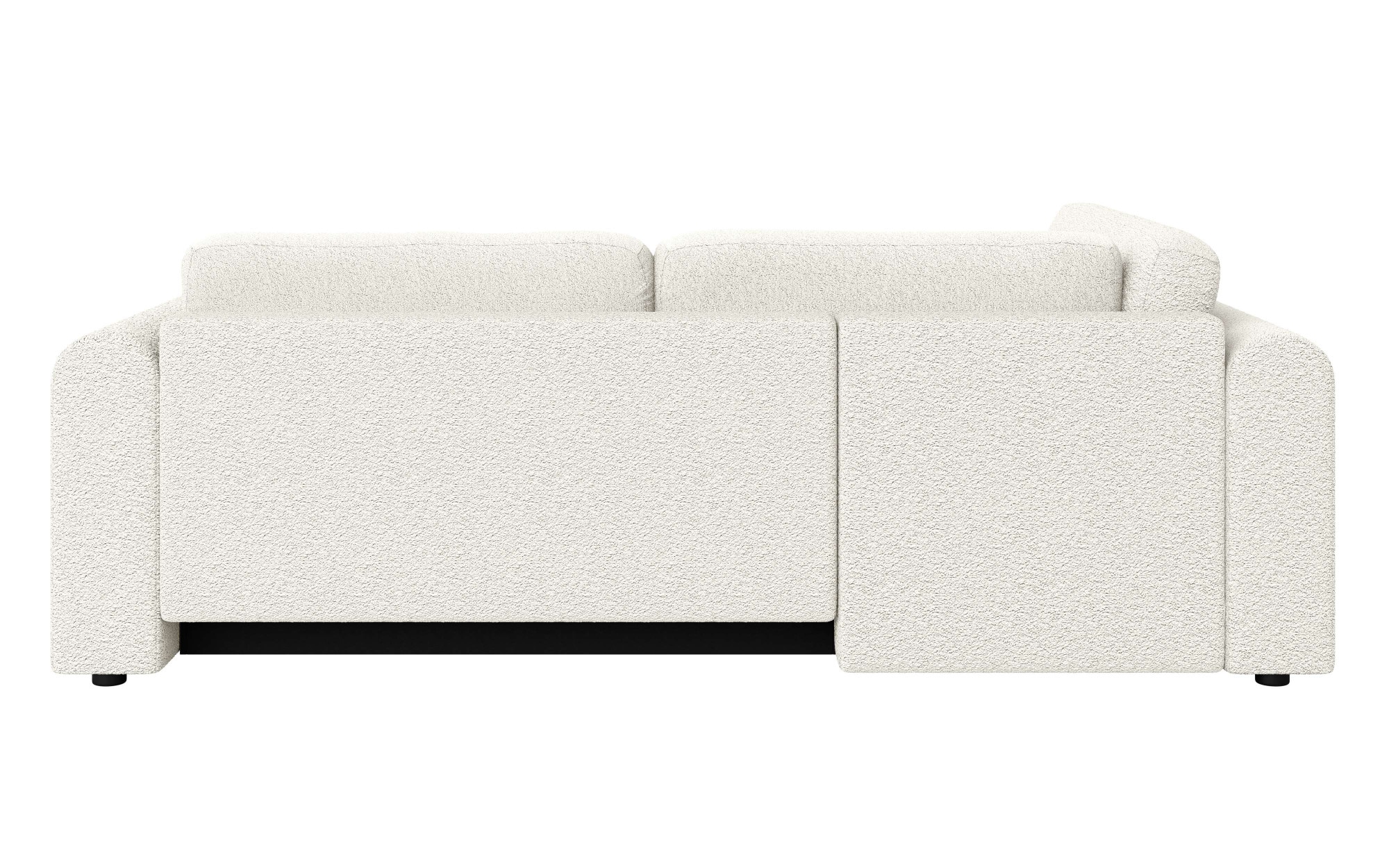 INOSIGN Ecksofa »Ecksofa Zacharia wahlweise mit Bettfunktion, BxTxH 250x166x86 cm«, L-Form mit Wellenunterfederung, Recamiere beidseitig montierbar