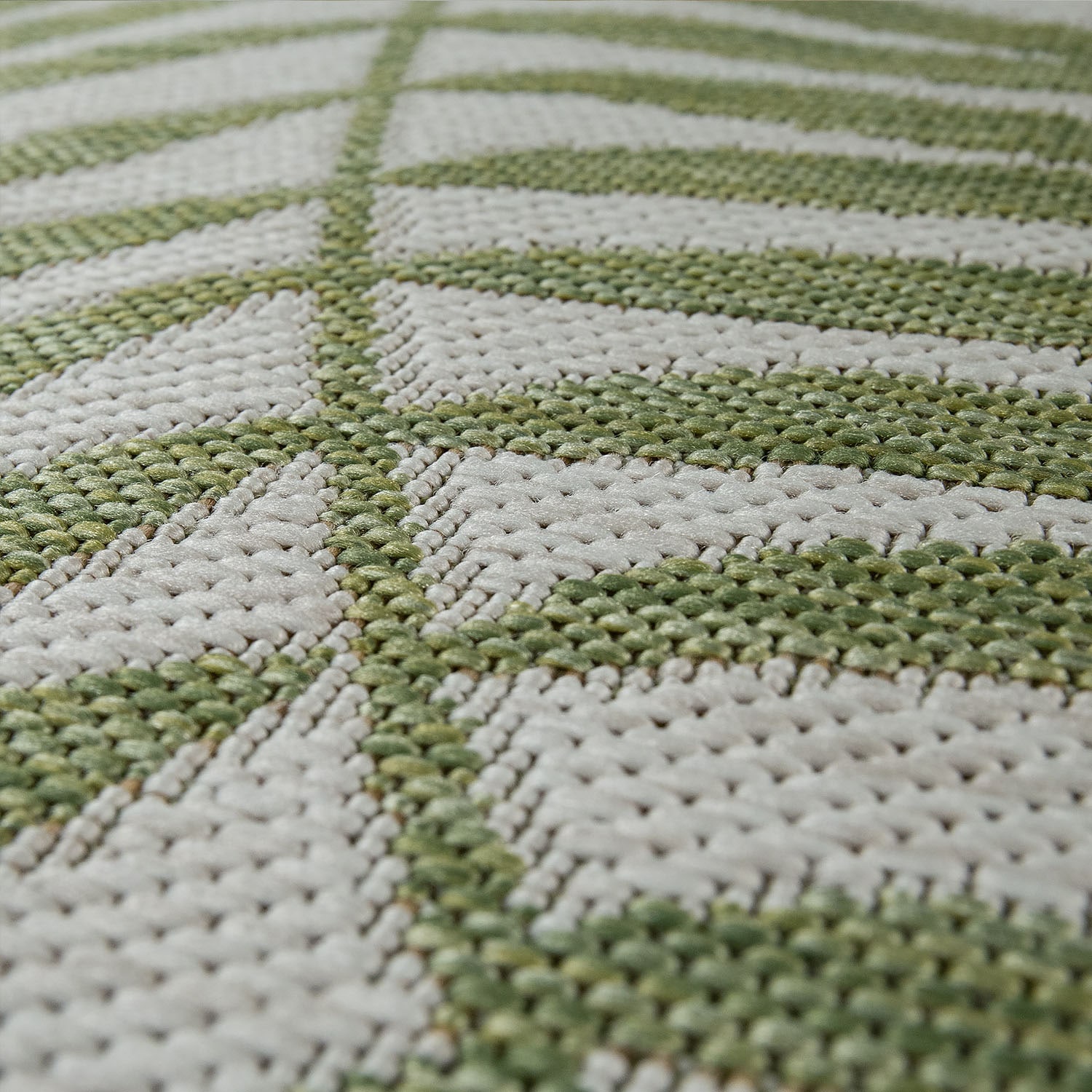 Paco Home Teppich »Kuba 123« rechteckig 4 mm Höhe Flachgewebe, Motiv Blätter, In- und Outdoor geeignet, Wohnzimmer