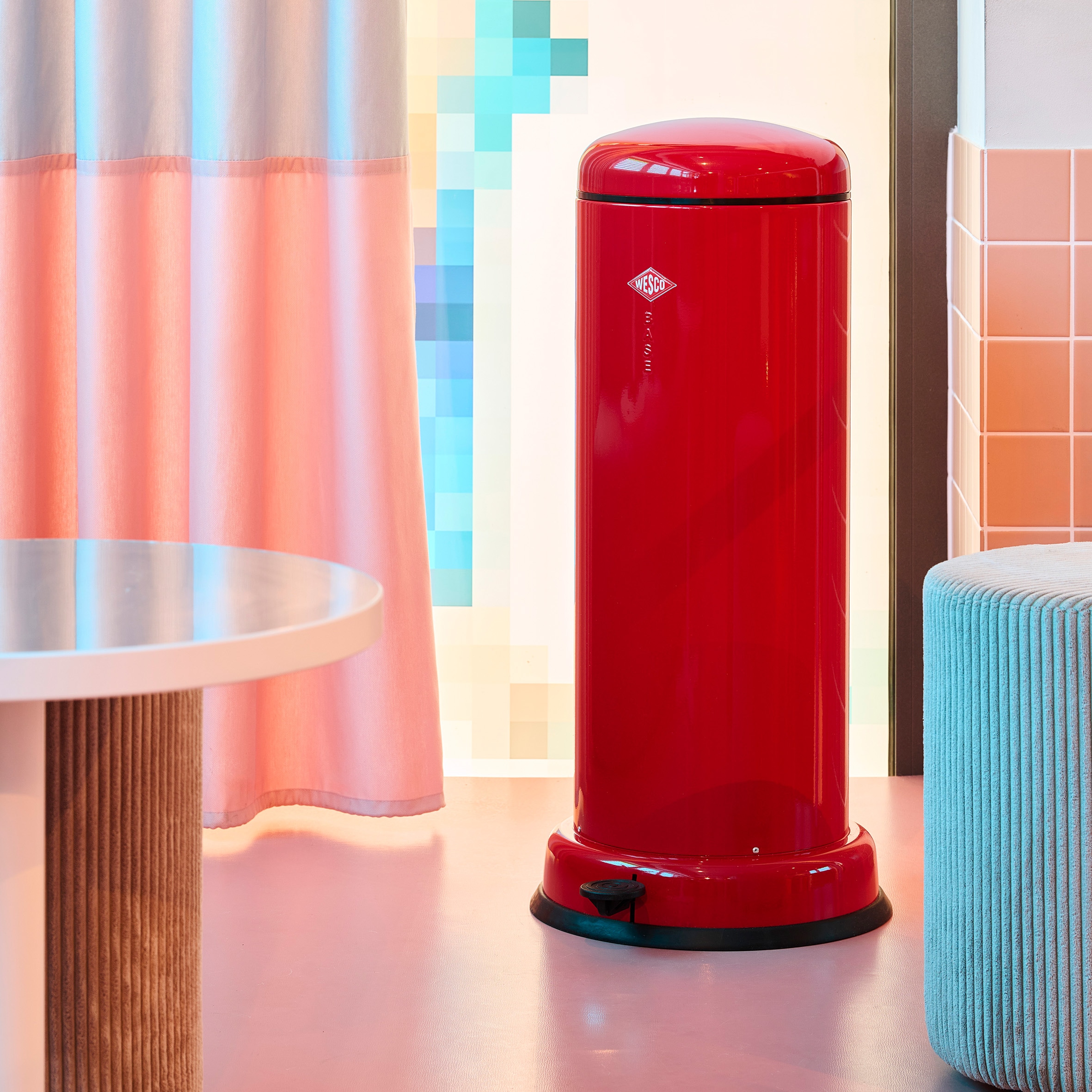 WESCO Mülleimer »Baseboy« 1 Behälter Abfallsammler mit Dämpfer + Dämpferhalterung  20 Liter