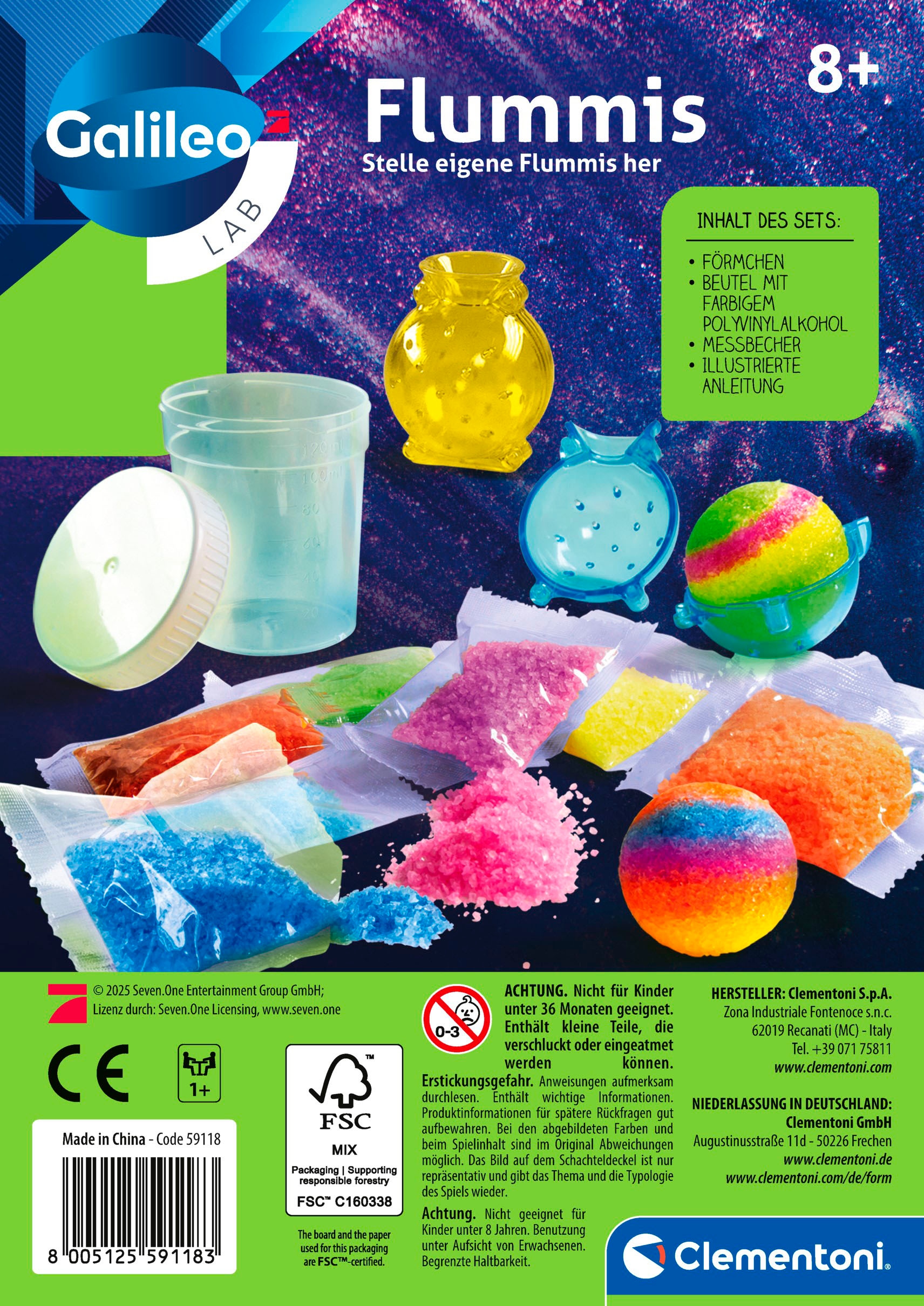 Clementoni® Experimentierkasten »Galileo, Flummis« Made in Europe