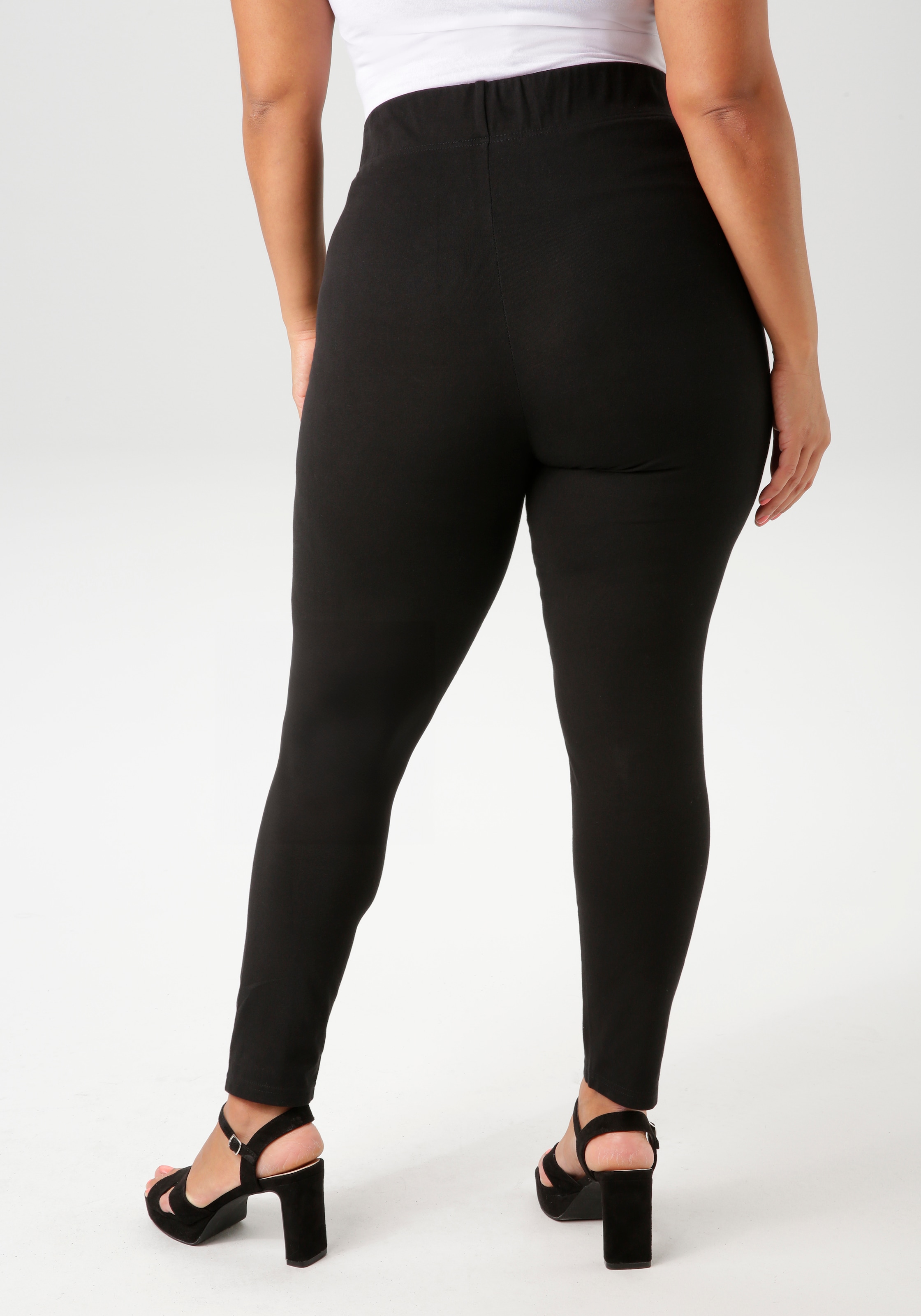 Aniston PLUS Leggings, aus elastischer Single Jersey-Qualität