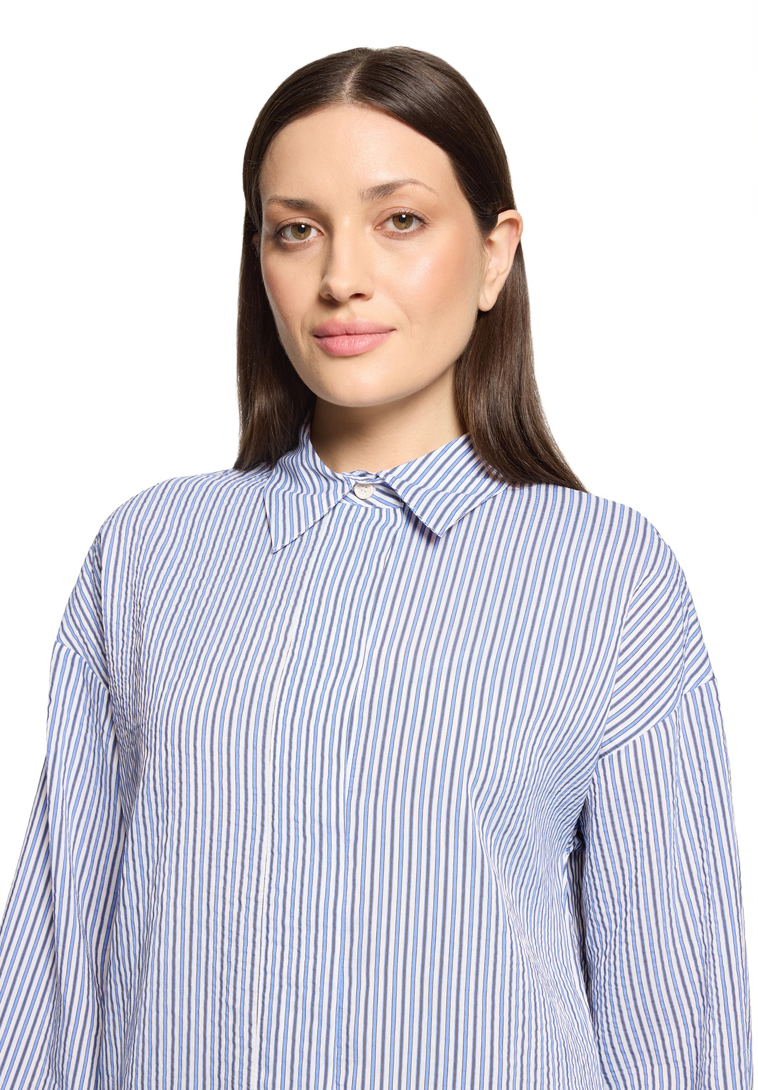 Cartoon Klassische Bluse »Streifenbluse mit Raffung«