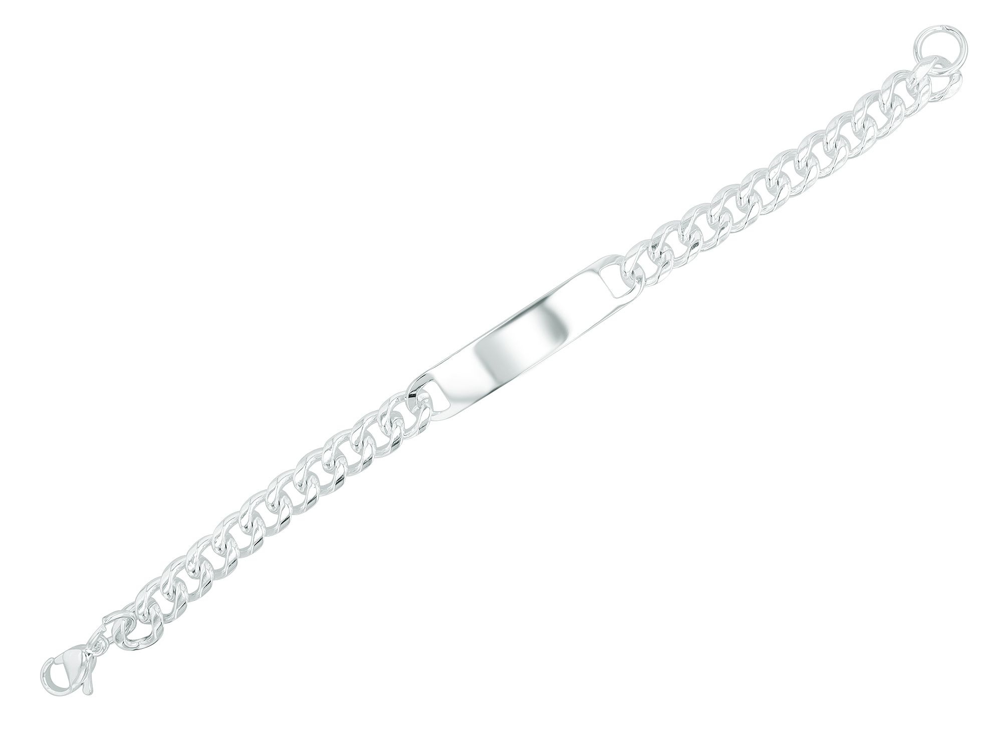 Adelia´s Panzerarmband »Unisex Armband ¿ Panzerarmband aus Edelstahl 21 cm«