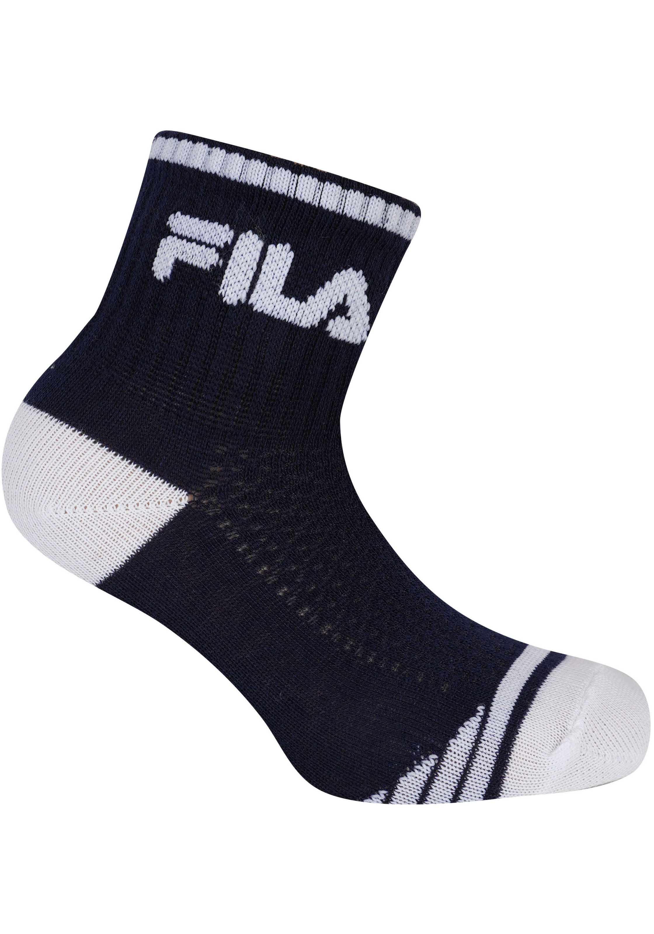 Fila Kurzsocken »JUNIOR BOY QUARTER SOCKS«, (6 Paar), mit verstärkter Ferse und Spitze