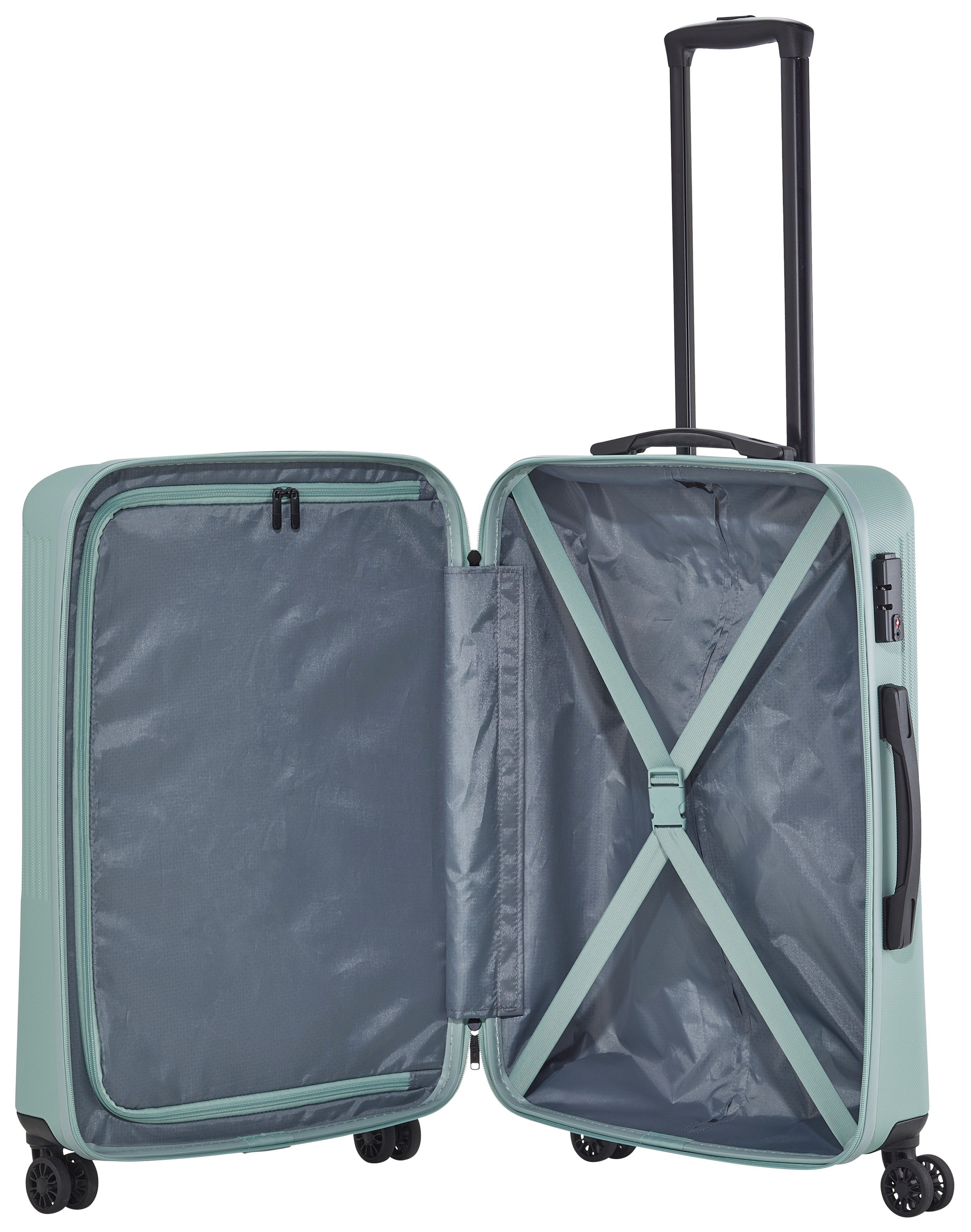travelite Hartschalen-Trolley »BALI Reisekoffer Hartschale« 65 l 4 Rollen TSA-Schloss – robustes Reisegepäck