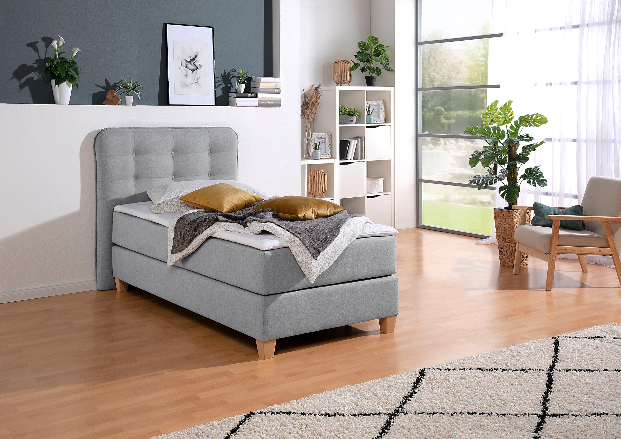 Home affaire Boxspringbett inklusive Komfortschaum-Topper