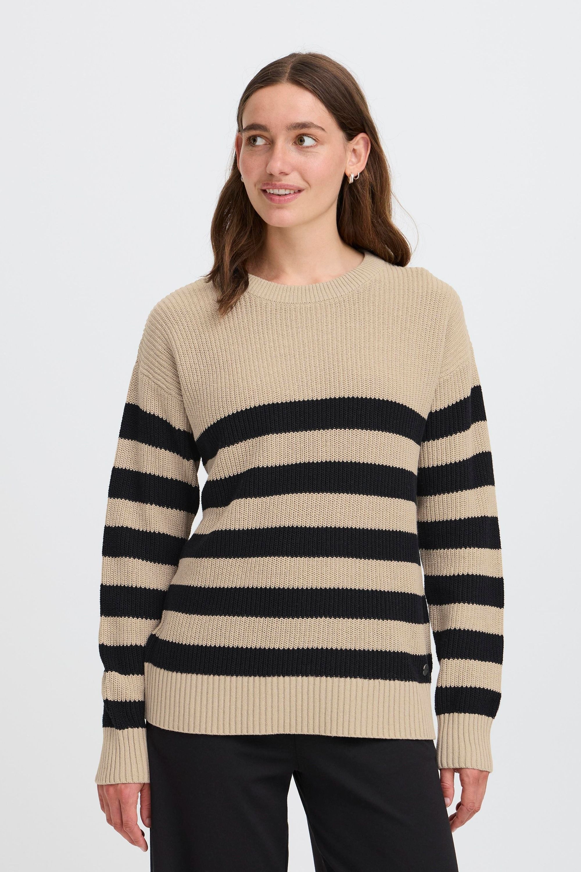 OXMO Strickfleece-Pullover »Strickpullover OXKAVINA«
