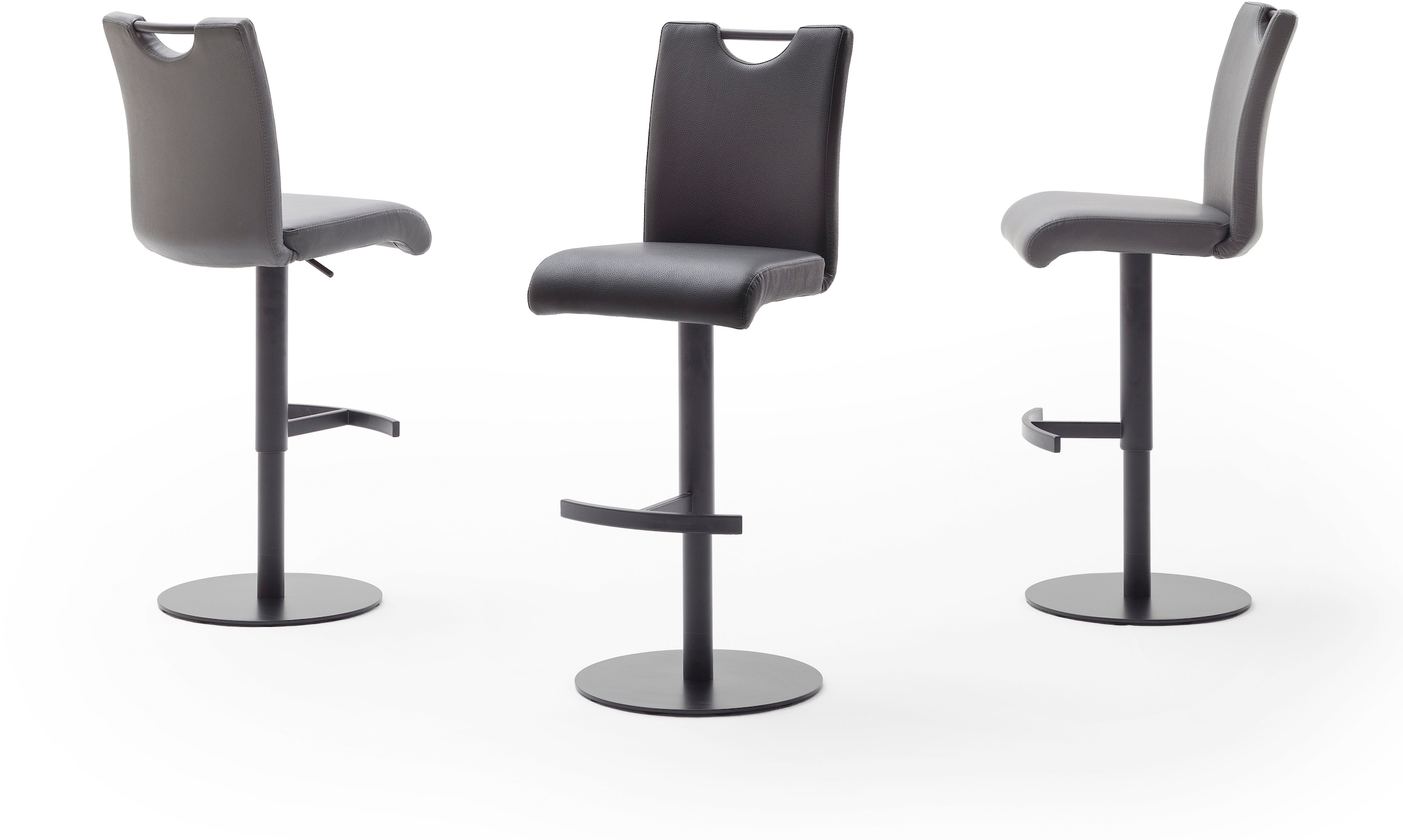 MCA furniture Bistrostuhl »ALESI«, mit Rückenlehne, 360° drehbar, Sitzhöhe einstellbar von 56-81 cm