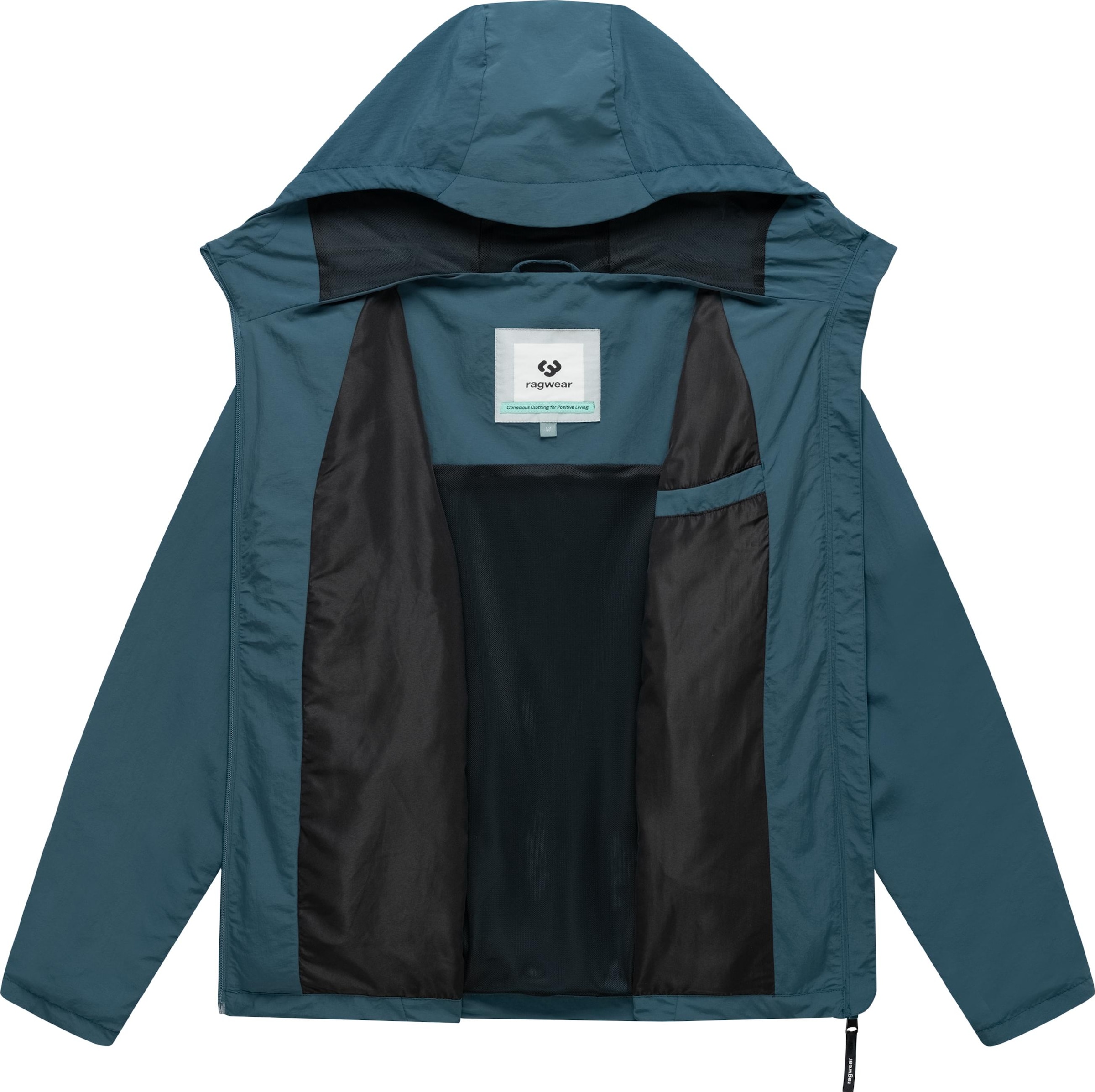 Ragwear Outdoorjacke »Kapuzenjacke Lewie« mit Kapuze Übergangsjacke mit wasserdichtem Reißverschluss