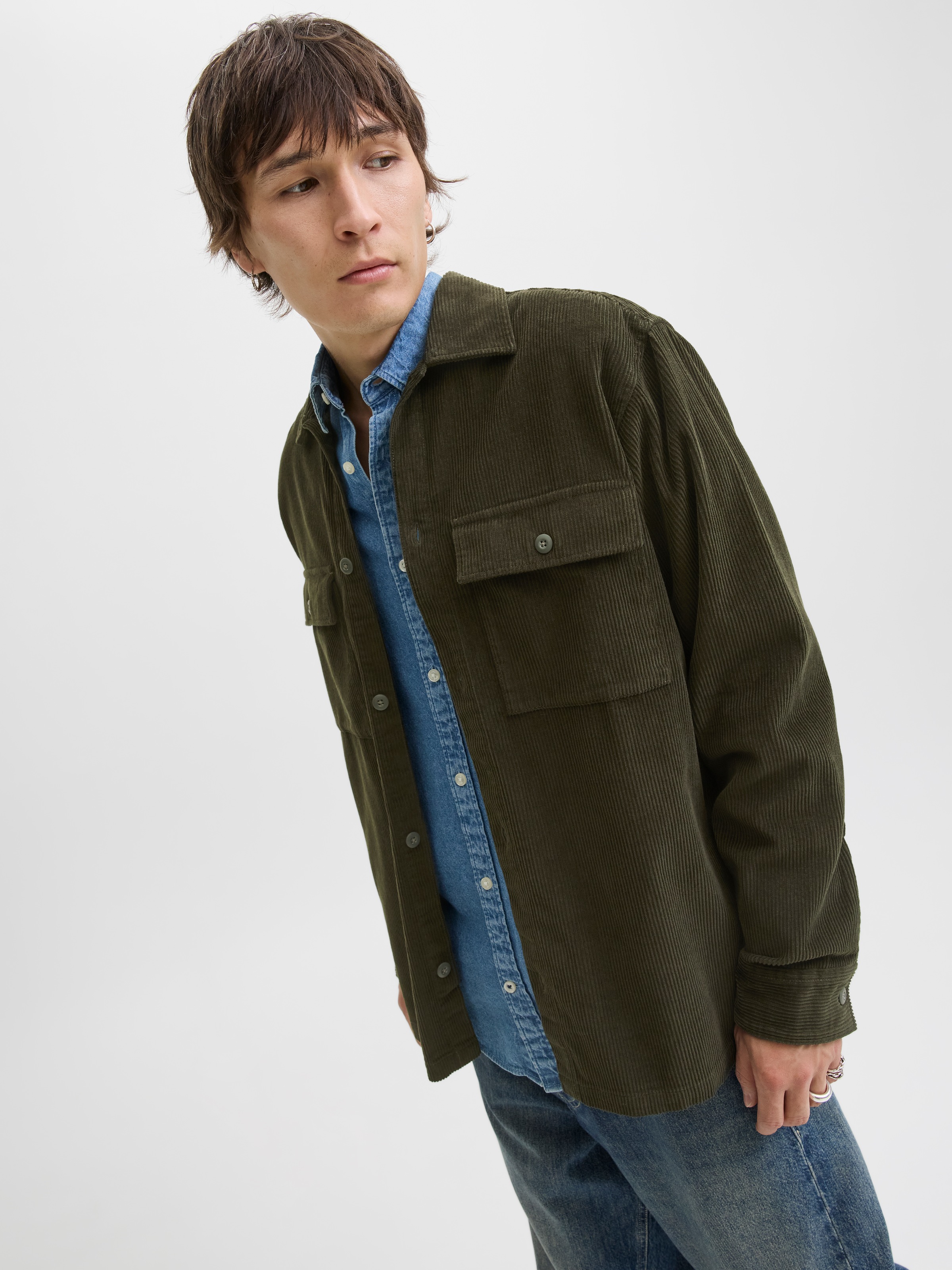 Jack & Jones Langarmhemd »JJEPERFECT CORDUROY OVERSHIRT LS SN«
