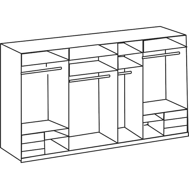 Fresh To Go Schwebetürenschrank »Level«, mit Glastüren und Synchronöffnung  bequem kaufen