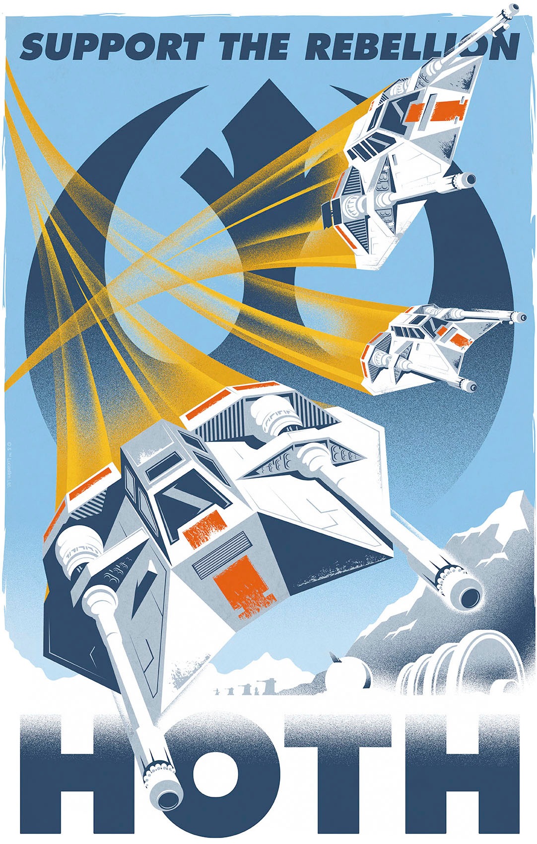 Komar Wandbild »Star Wars Hoth Temporary Headquarter«, Disney, (Set, 1 St.), 50 x 70 cm (Breite x Höhe) - Kinderzimmer, Dekoration