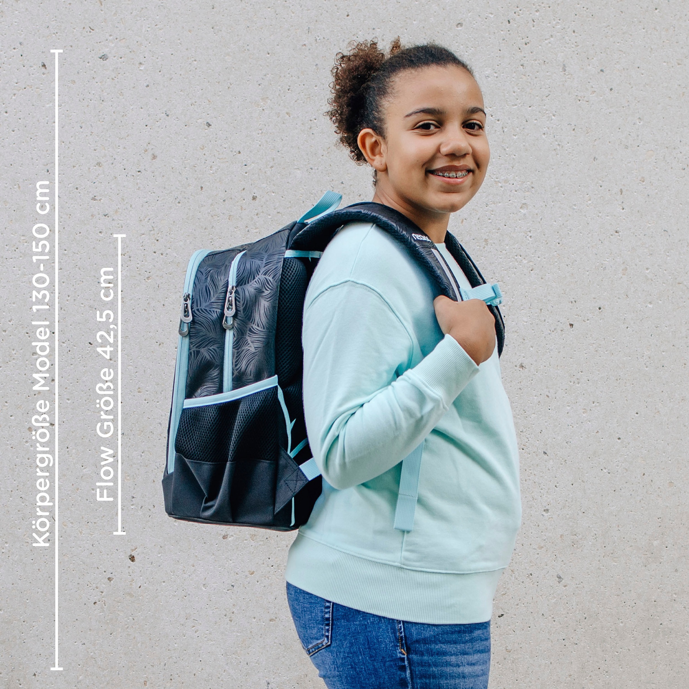 neoxx Schulrucksack »Flow, Queen of Nite«, teilweise aus recyceltem Material