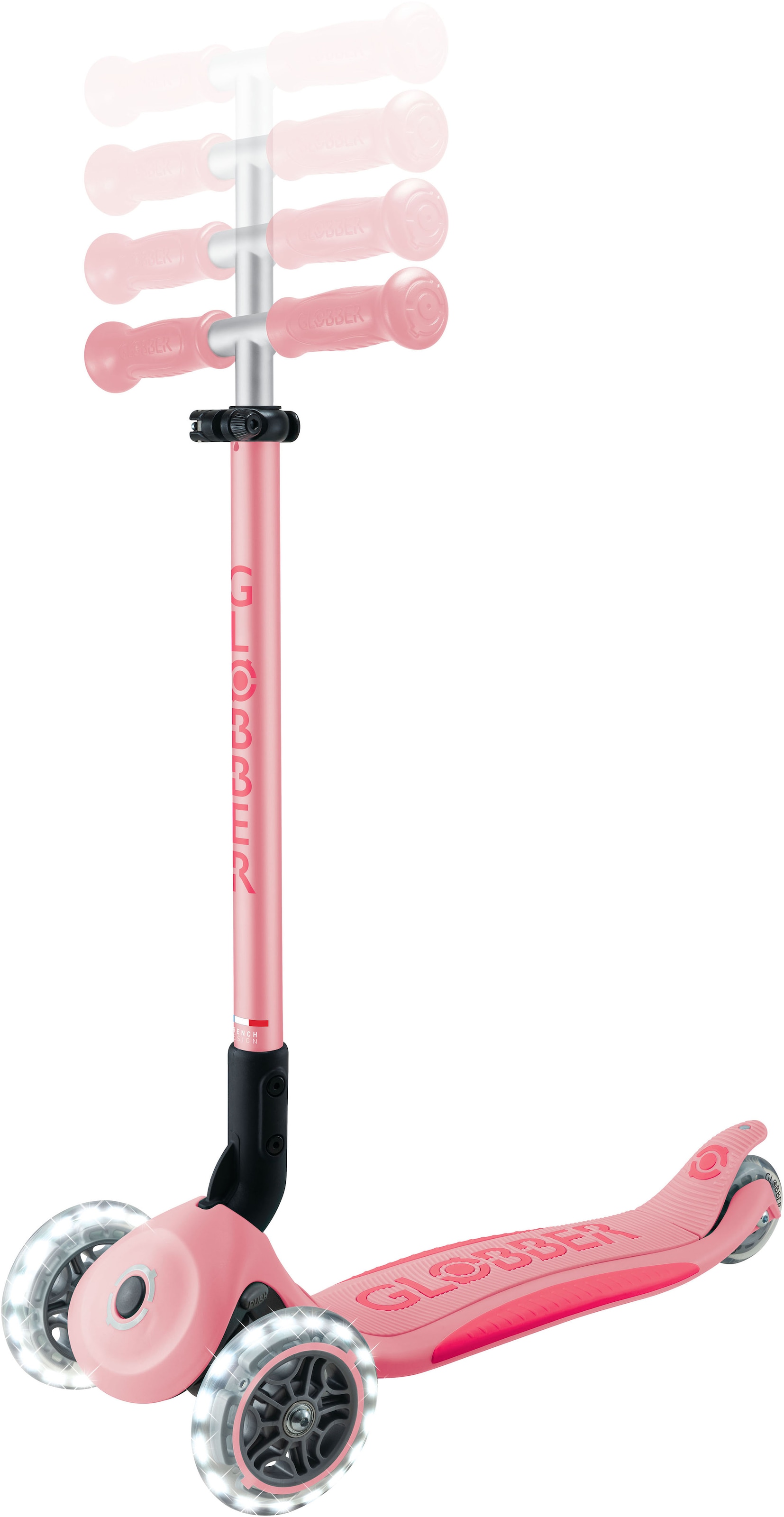 Globber Tretroller »ELITE LIGHTS, mit Leuchtrollen«