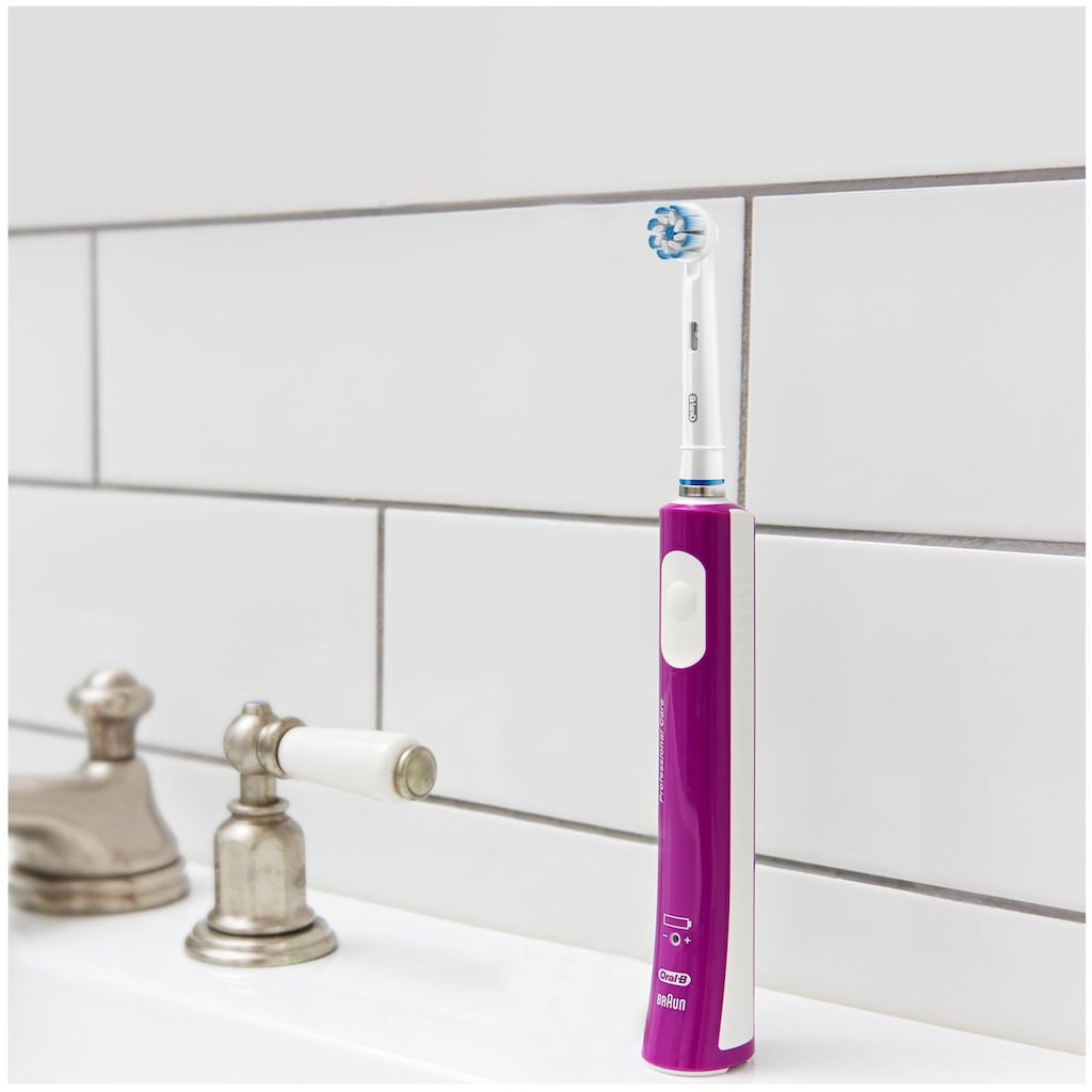 Oral-B Elektrische Zahnbürste »Junior Purple«, 1 St. Aufsteckbürsten