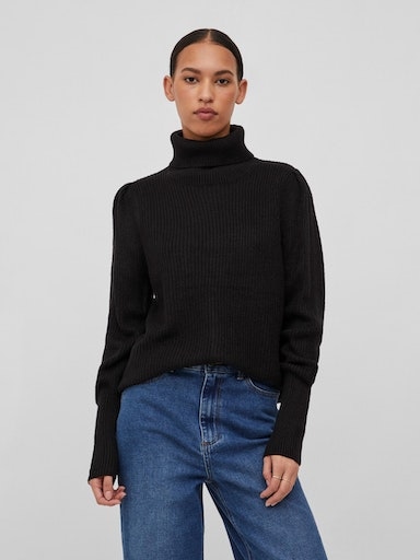 Rollkragenpullover »VILOU NEW ROLLNECK L/S KNIT TOP - NOOS«