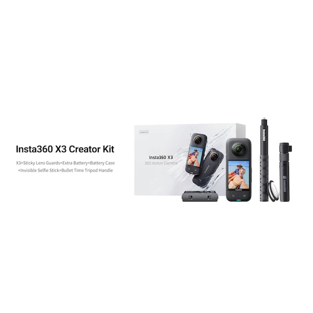 Creator XXL Camcorder Kit«, 5,7K, »X3 Garantie | ➥ (Wi-Fi) Jahre 3 UNIVERSAL Bluetooth-WLAN Insta360