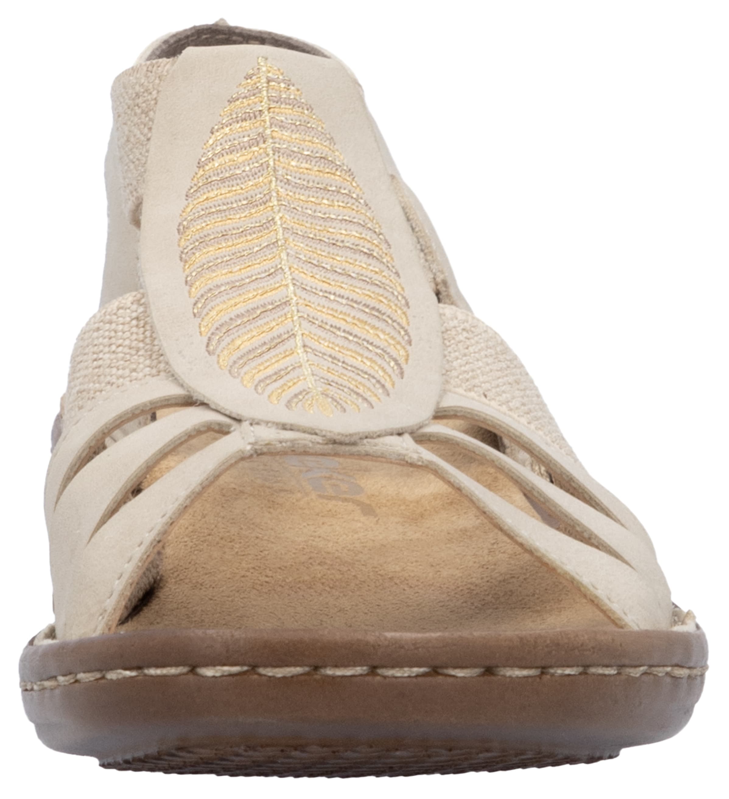 Rieker Sandale  Sommerschuh, Schlupfschuh, Sandalette mit praktischen Gummizügen