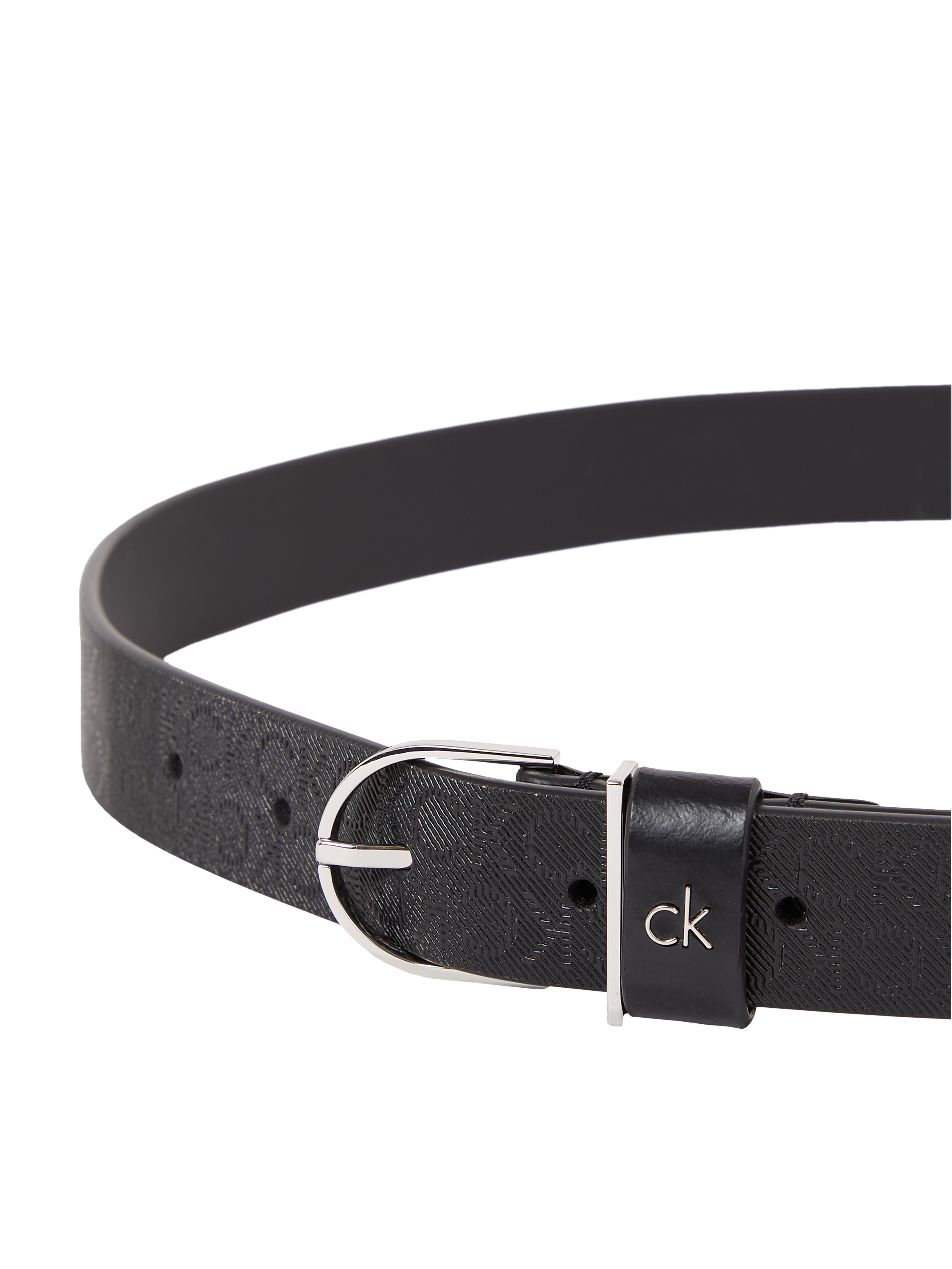 Calvin Klein Ledergürtel »CK METAL ROUND BUCKLE 2.5_MONO«