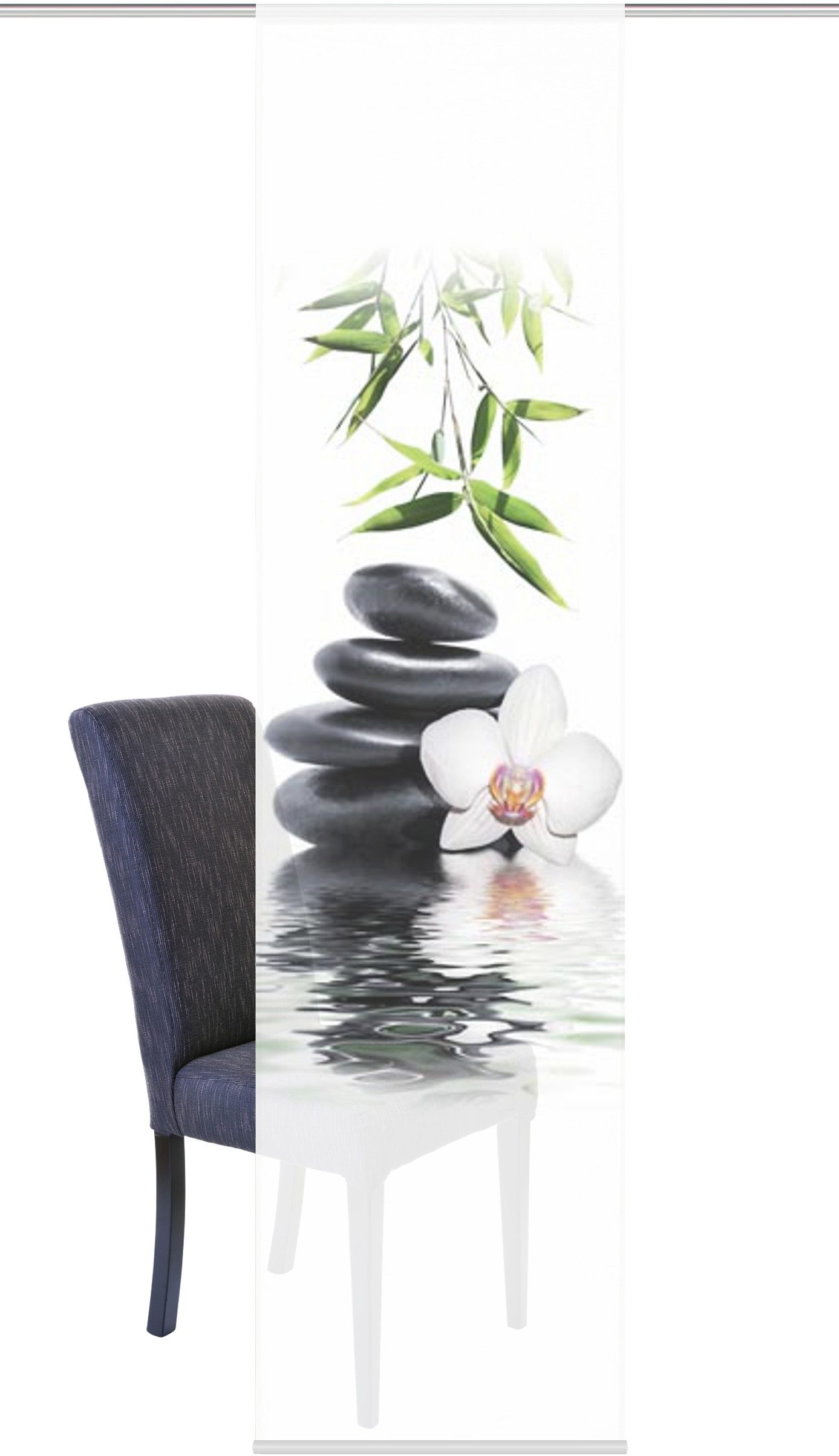 HOME WOHNIDEEN Schiebegardine »CAMBRIDGE« Klettband 1 Stk. tlg. HxB: 245x60, inkl. Befestigungszubehör