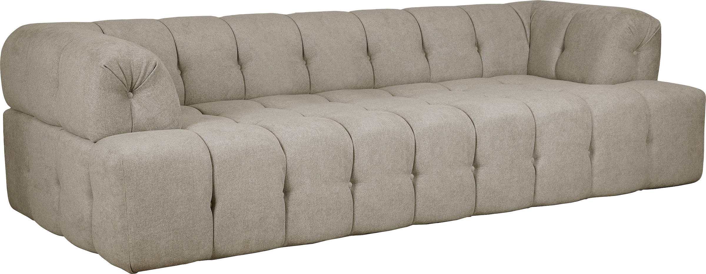 INOSIGN 3-Sitzer »APERIRE B/T/H: 225/100/77 cm«, mit moderner aufwändiger Steppung mit tiefem Einzug, auch hinten