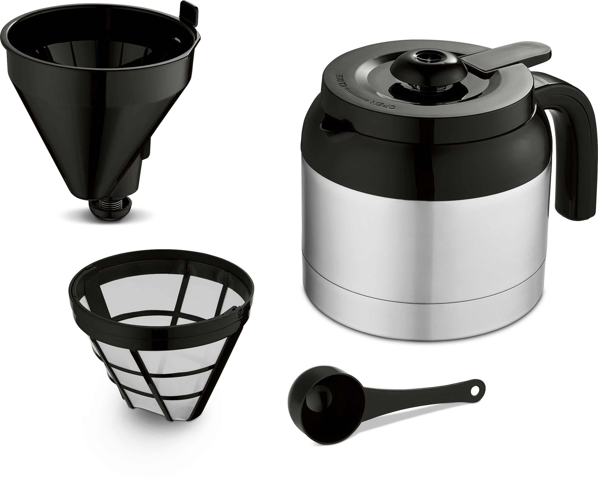 Medion® Filterkaffeemaschine »MD 11019« 1,25 l Kaffeekanne Permanentfilter 900 Watt, Touch-Sensor-Bedienfeld, 24 Stunden Timer, Permanentfilter