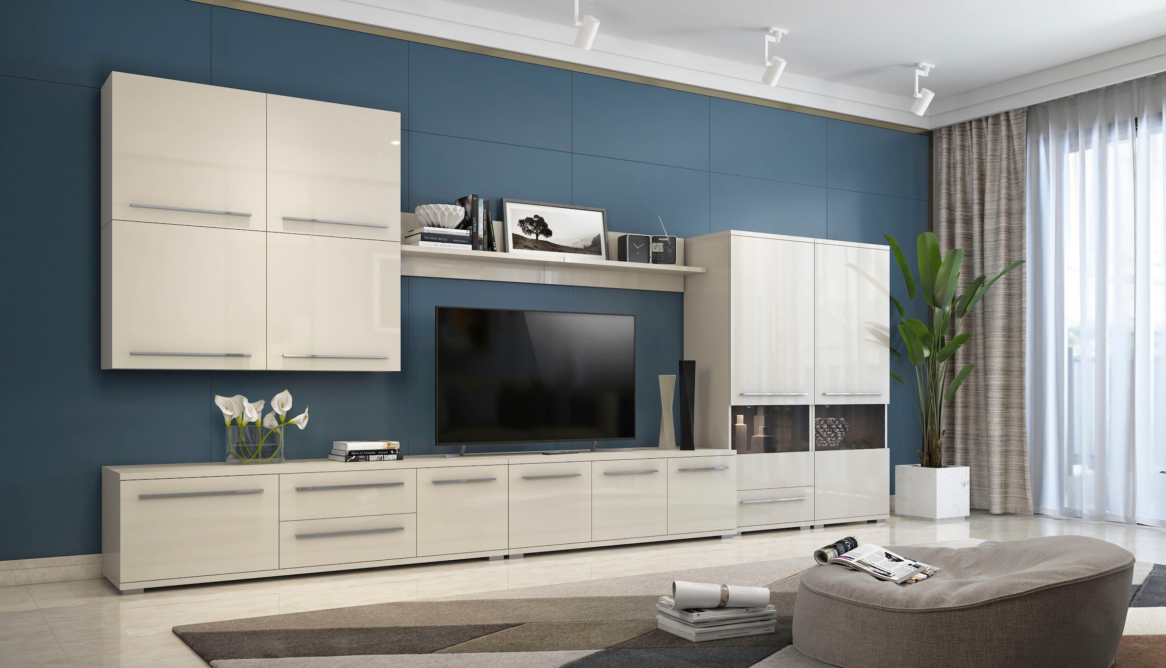 Places of Style Wandboard »Piano«, hochwertig UV lackiert