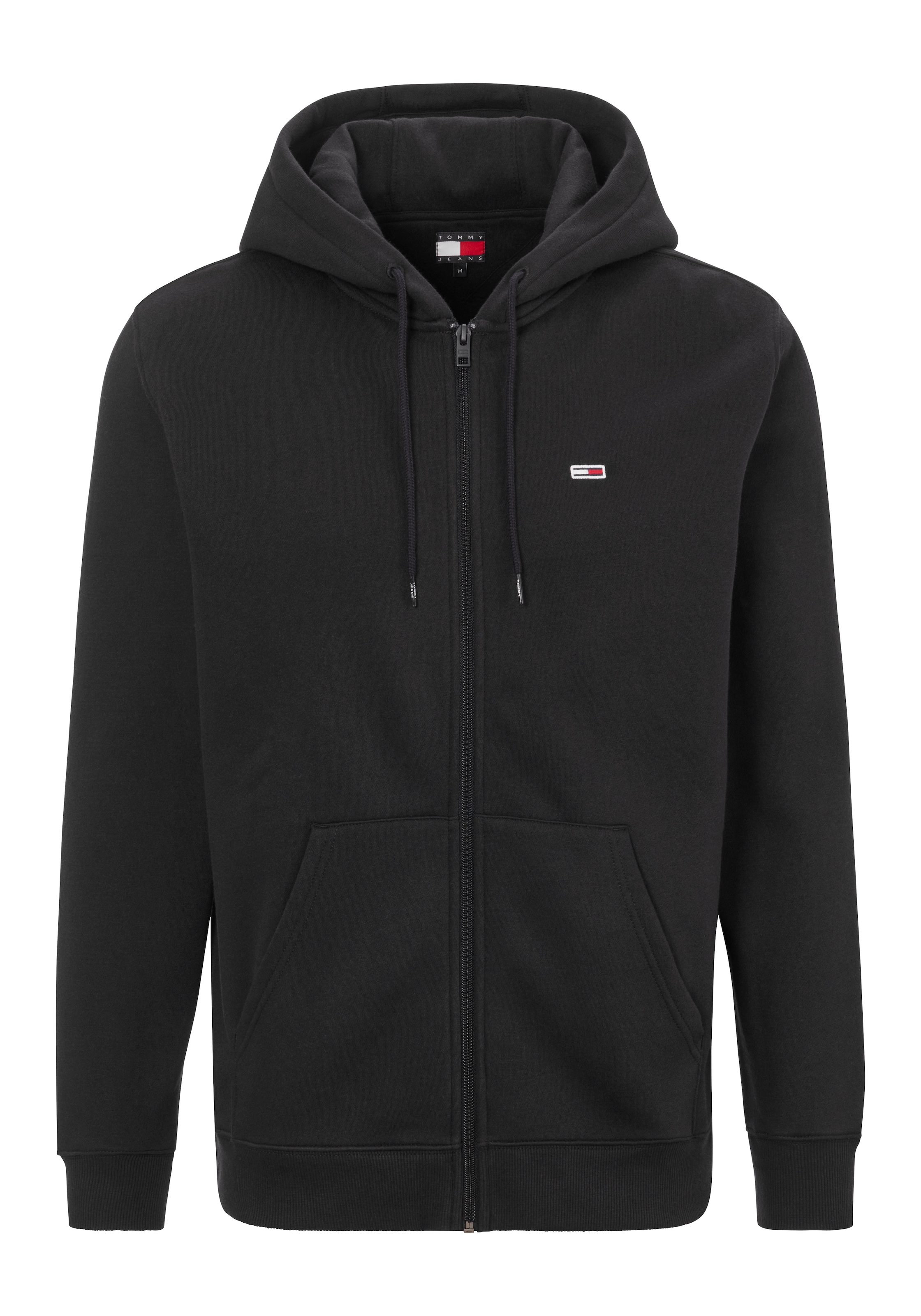 Tommy Jeans Sweatshirt »TJM REG S FLAG ZIP FLEECE THRU«, mit bestickten Markenlogo auf Brusthöhe