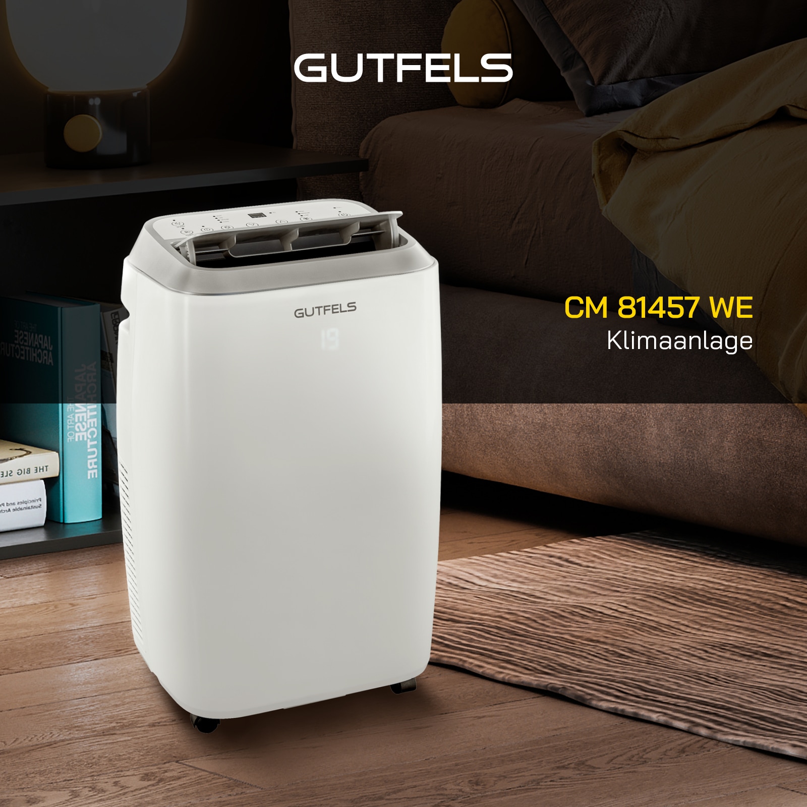 Gutfels 4-in-1-Klimagerät »CM 81457 we«, Luftkühlung - Entfeuchtung - Heizen, geeignet für 45 m² Räume