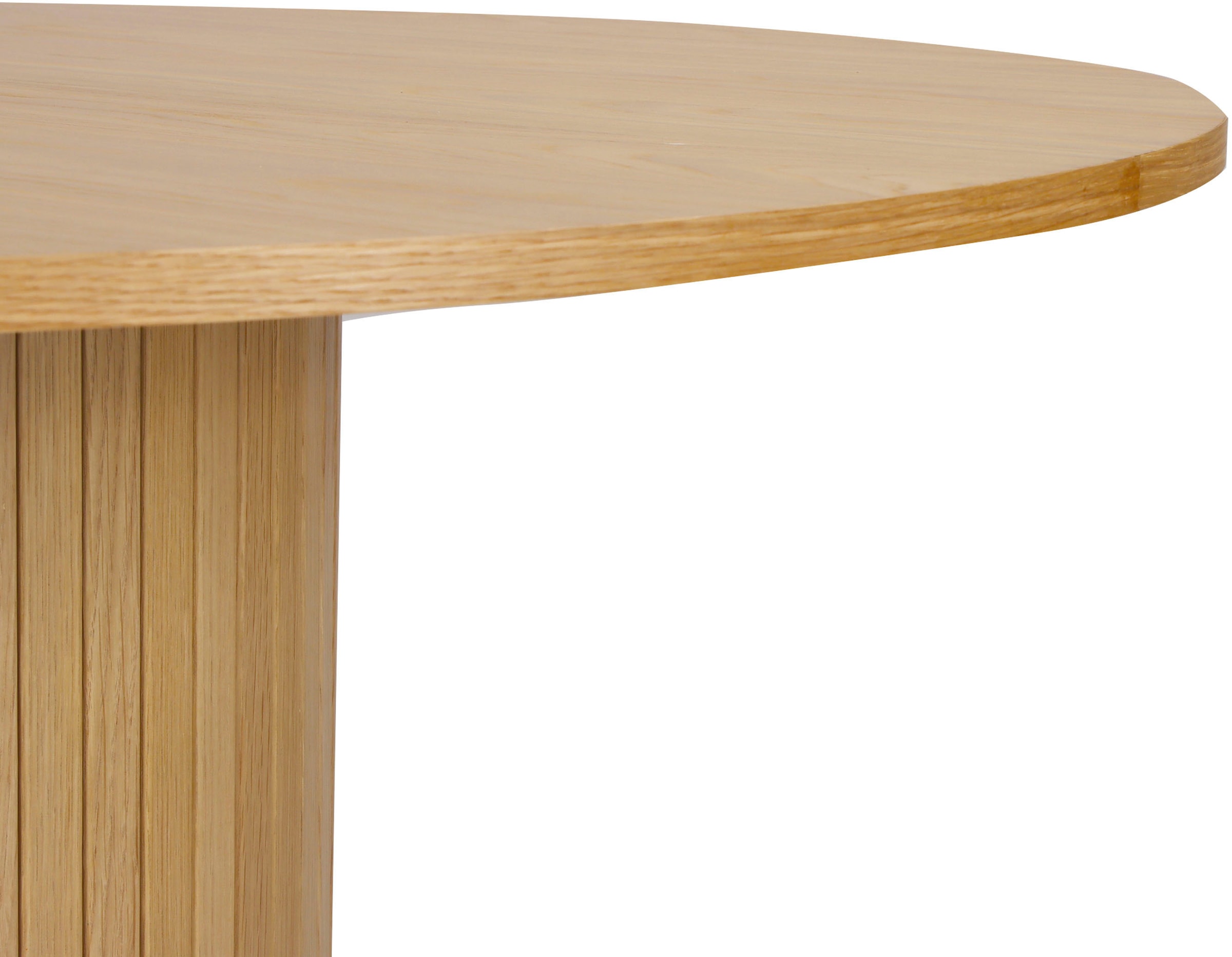 Home affaire Esstisch Sockel mit Lamellendesign