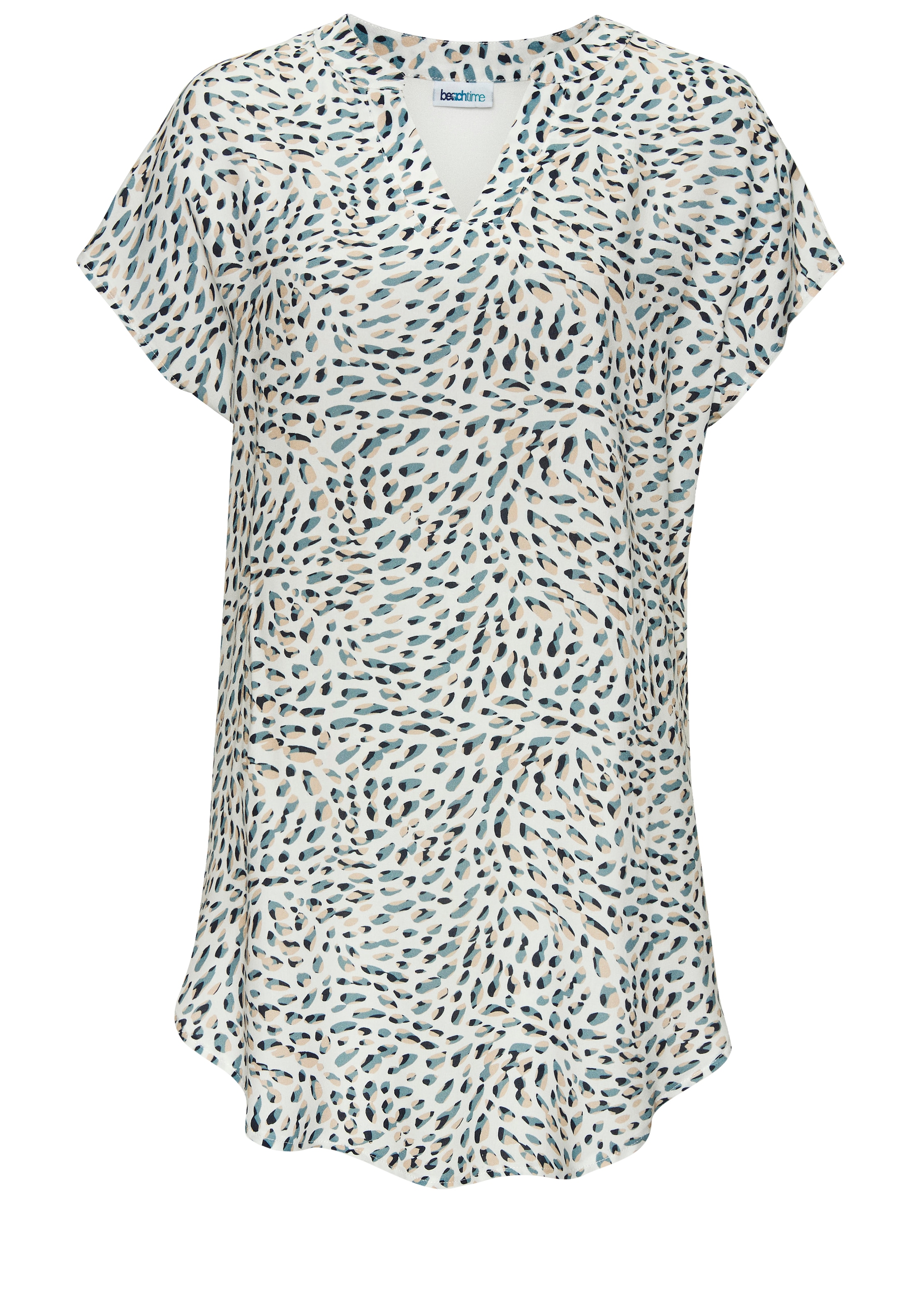 Beachtime Longshirt aus Materialmix