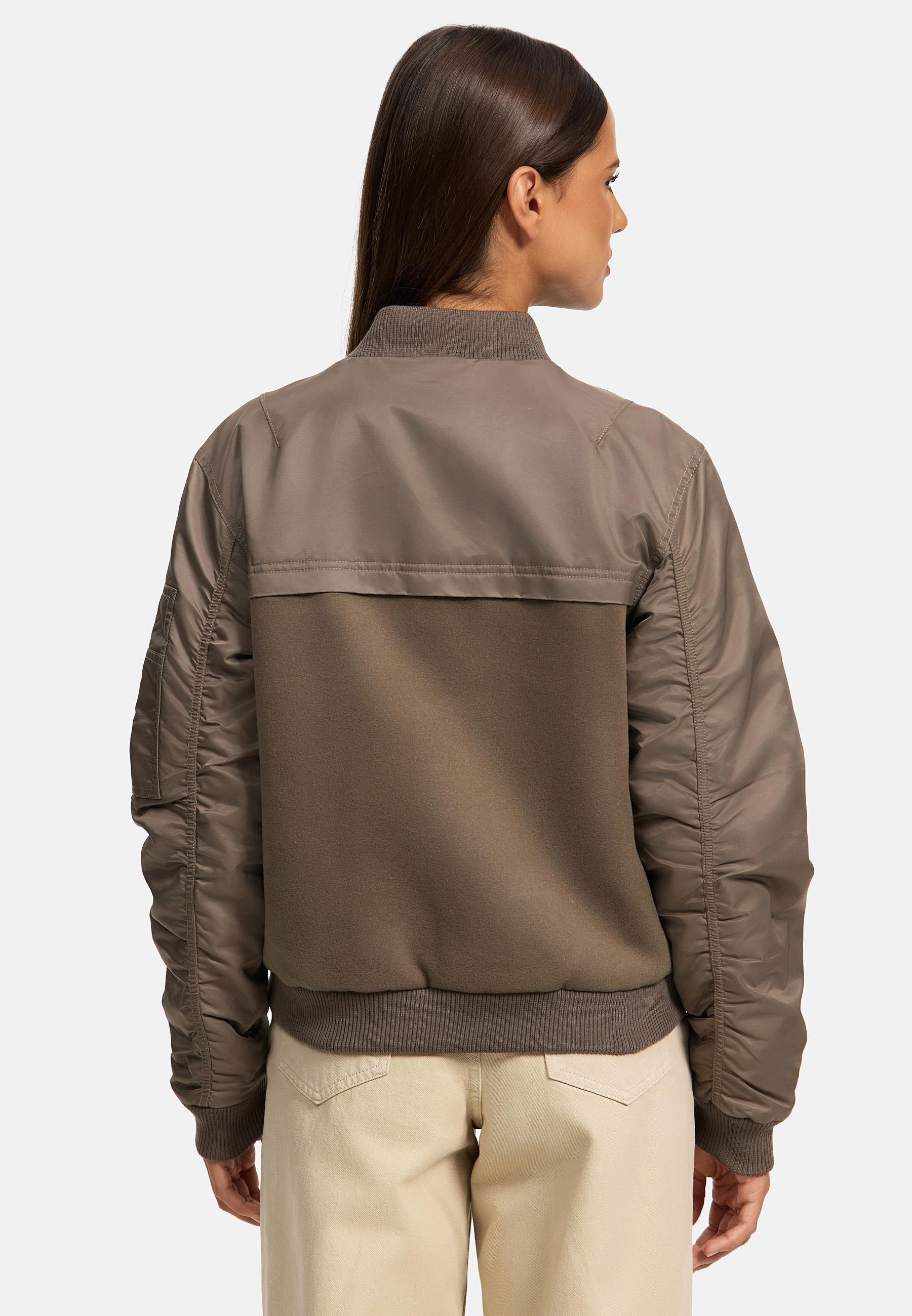 Navahoo Bomberjacke »Bomberjacke Willstehaben 14«, ohne Kapuze, angesagte Collegejacke mit Ärmeltasche